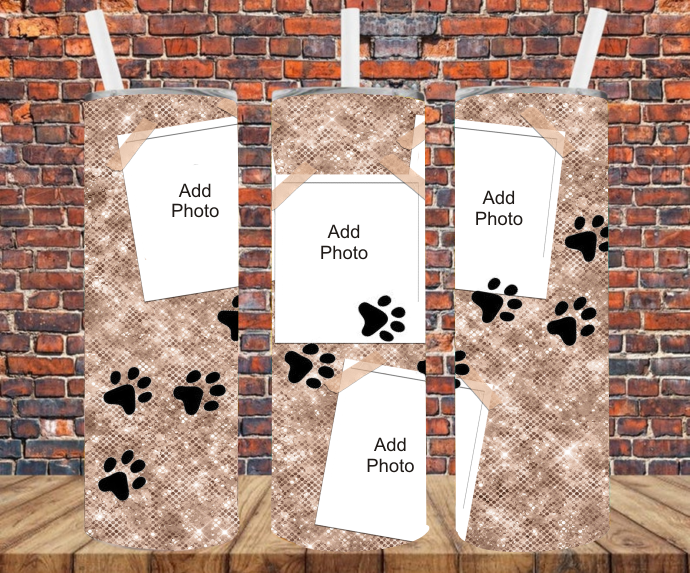 4 Images - Add Your Own Photos - Sublimation Tumbler Wrap