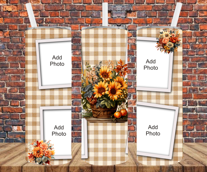 4 Images - Add Your Own Photos - Sublimation Tumbler Wrap