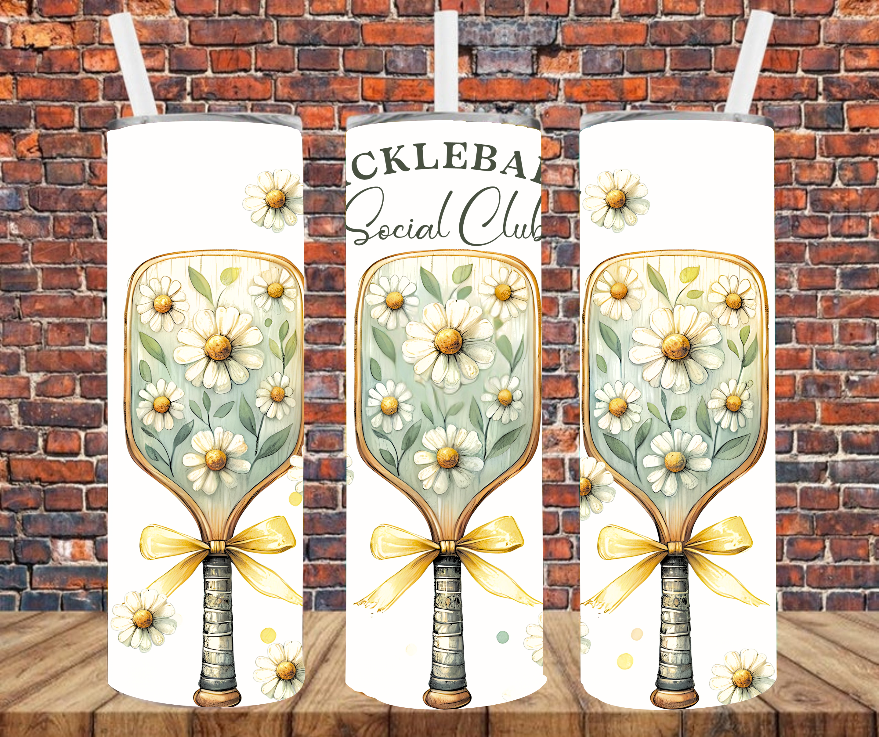 Pickleball Social Club - Tumbler Wrap - Vinyl Transfer