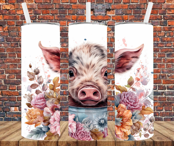 Country Pig - Tumbler Wrap - Sublimation Transfers