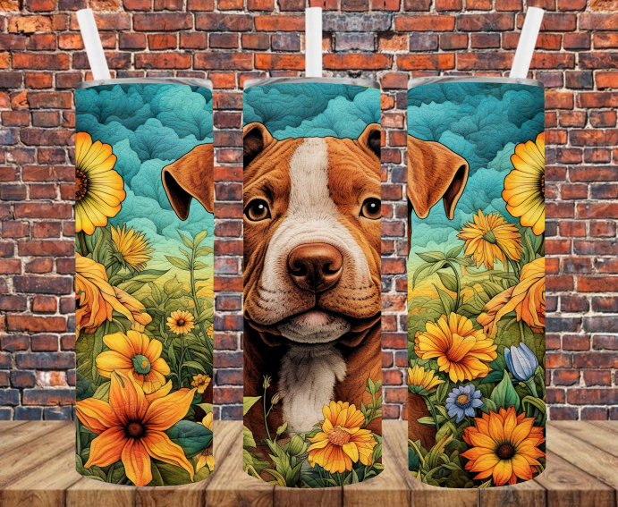 Pit Bull - Tumbler Wrap - Sublimation Transfers