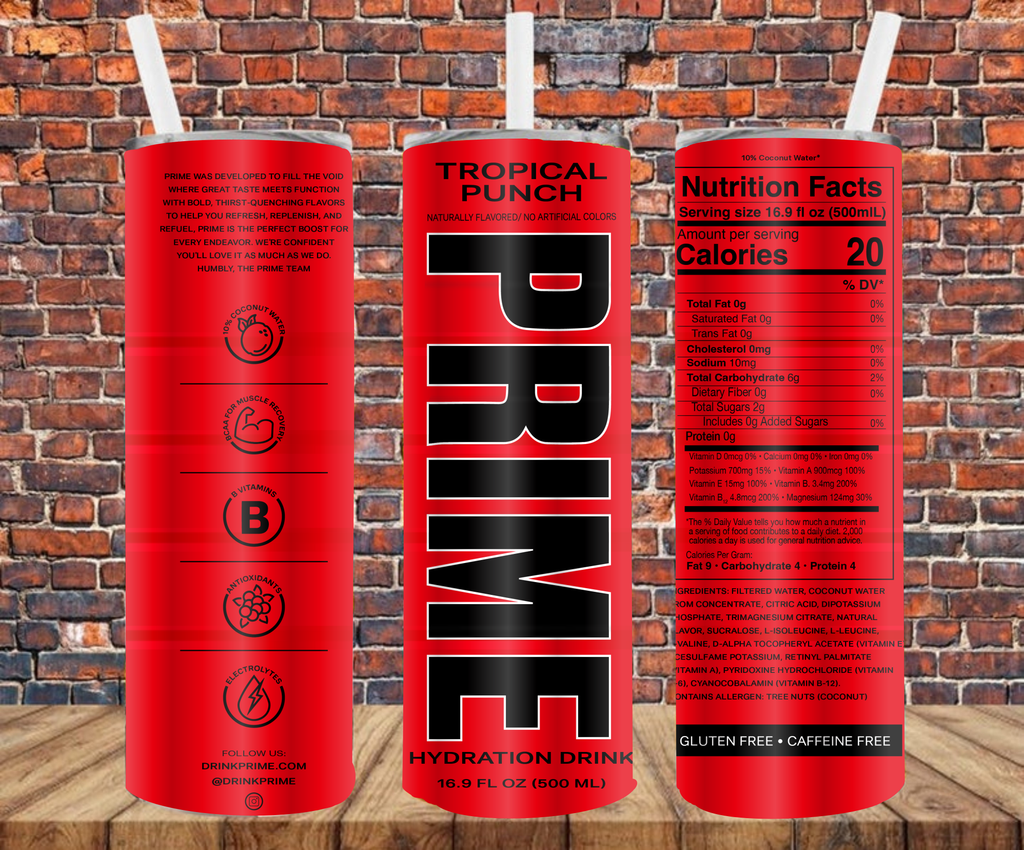 Beverage - Tumbler Wrap - Sublimation Transfers