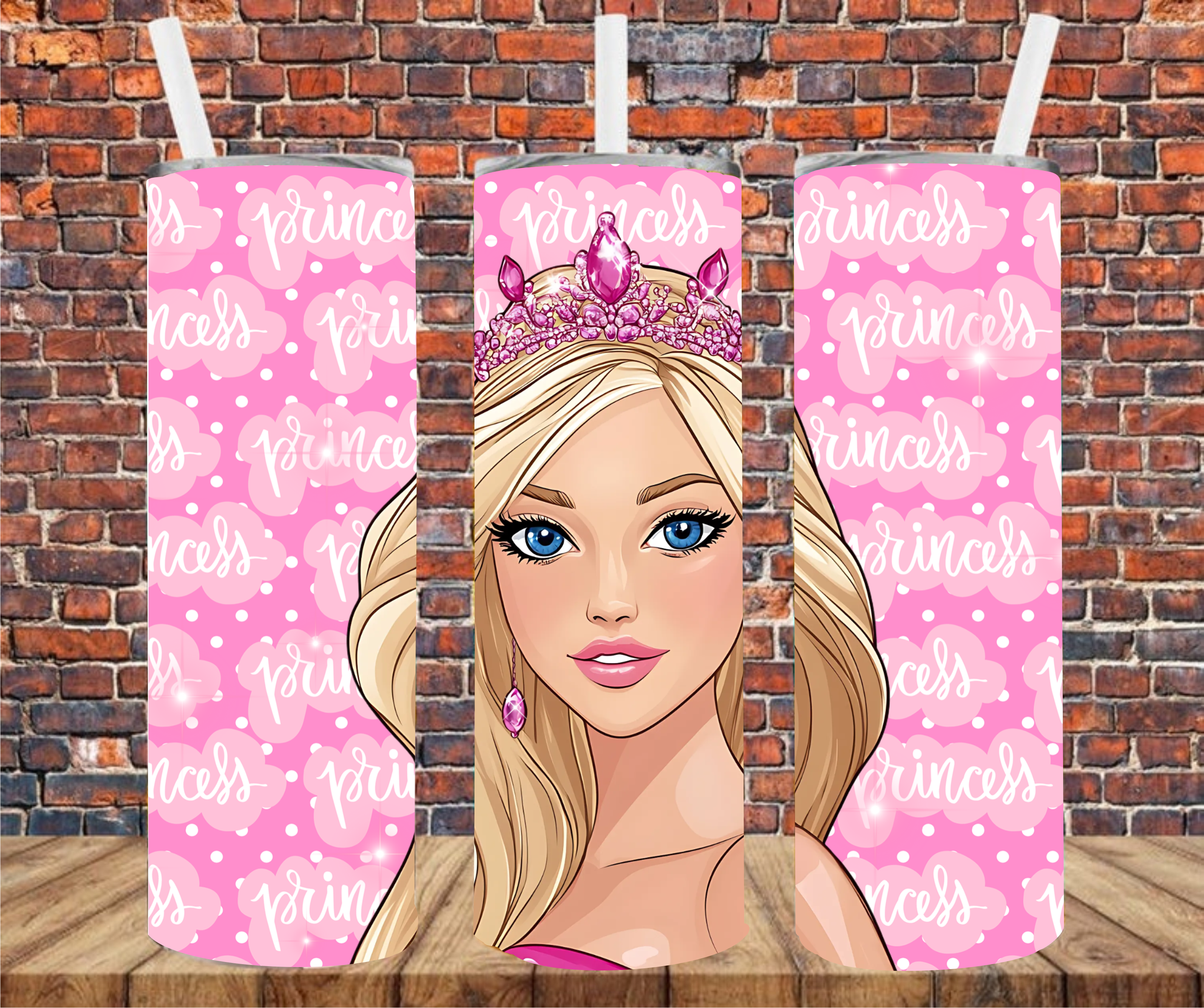 Princess - Tumbler Wrap - Sublimation Transfers