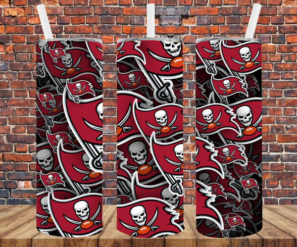 Pro Team Layered Sticker Effect - Sublimation Tumbler Wrap