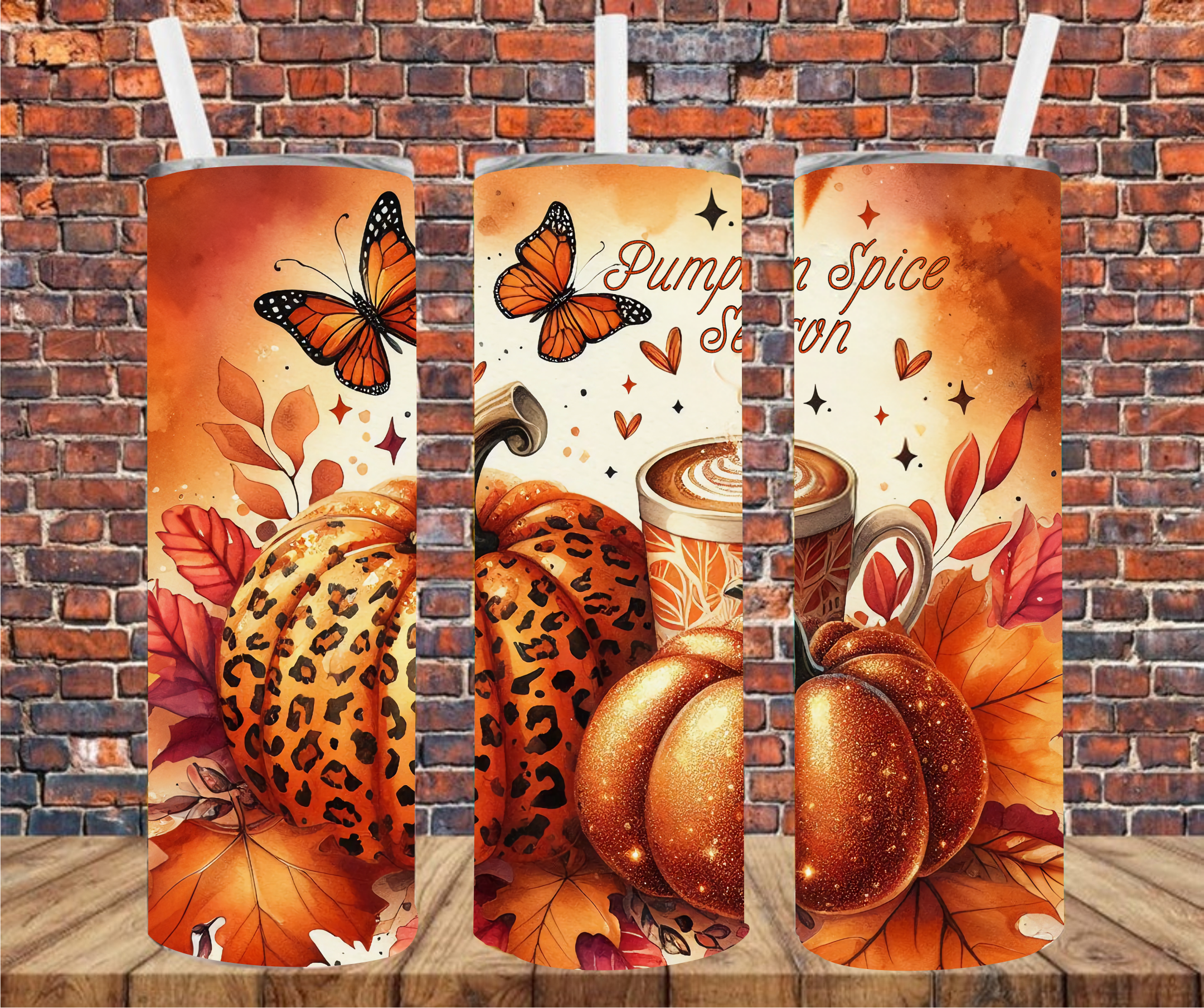Pumpkin Spice Season - Tumbler Wrap Vinyl Transfers