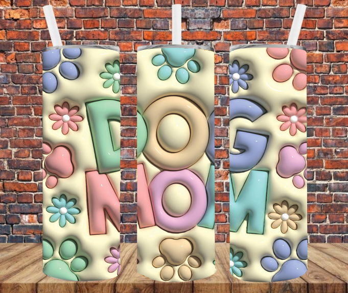 Dog Mom - Tumbler Wrap - Sublimation Transfers