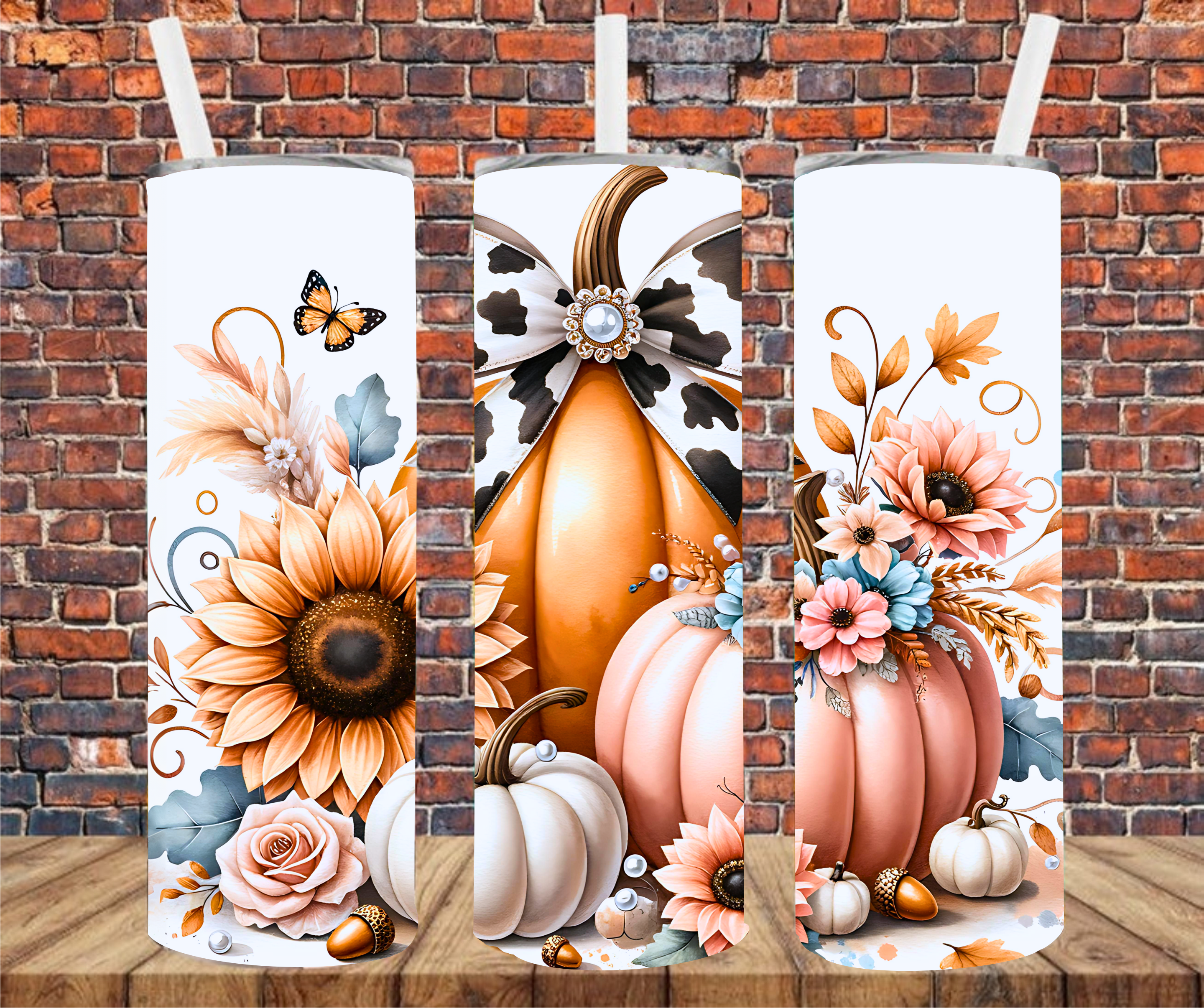 Fall Scene - Tumbler Wrap - Sublimation Transfers