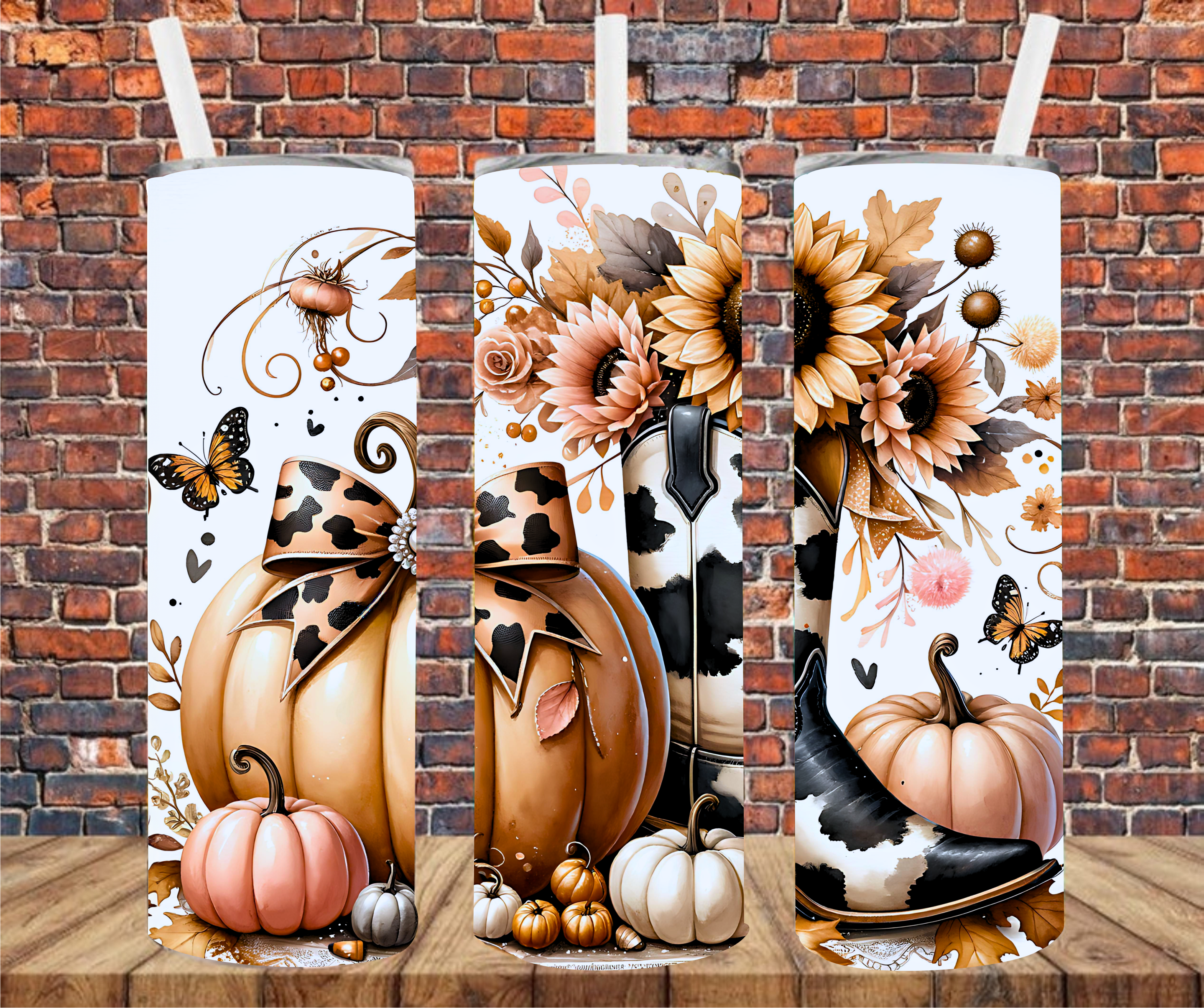 Fall Scene - Tumbler Wrap - Sublimation Transfers