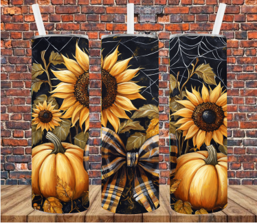 Autumn Sunflowers - Tumbler Wrap - Sublimation Transfer