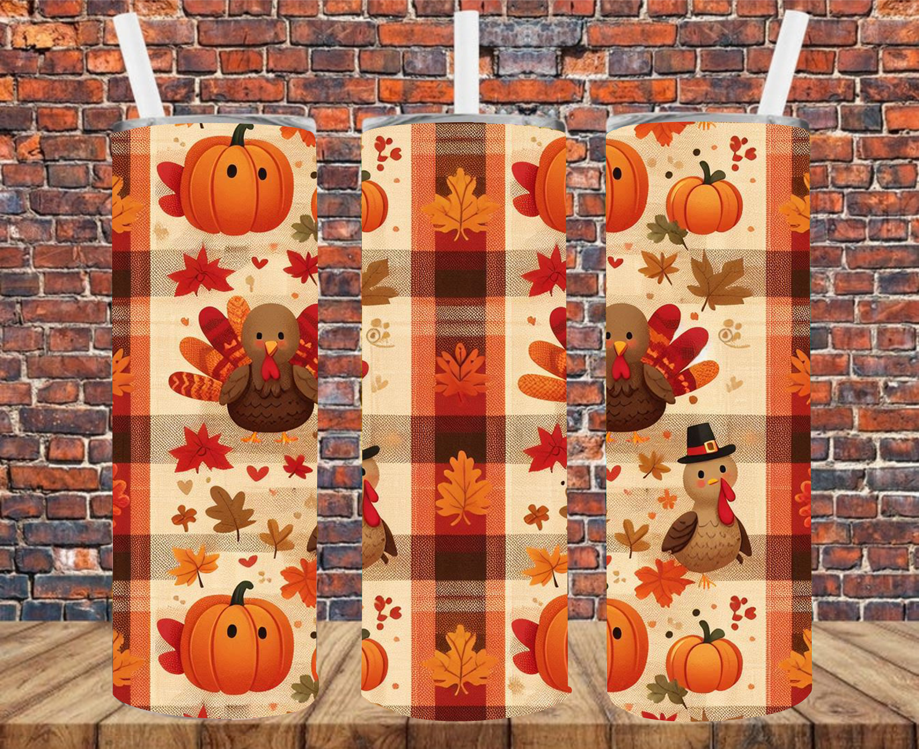 Autumn Patterns - Tumbler Wrap - Sublimation Transfers