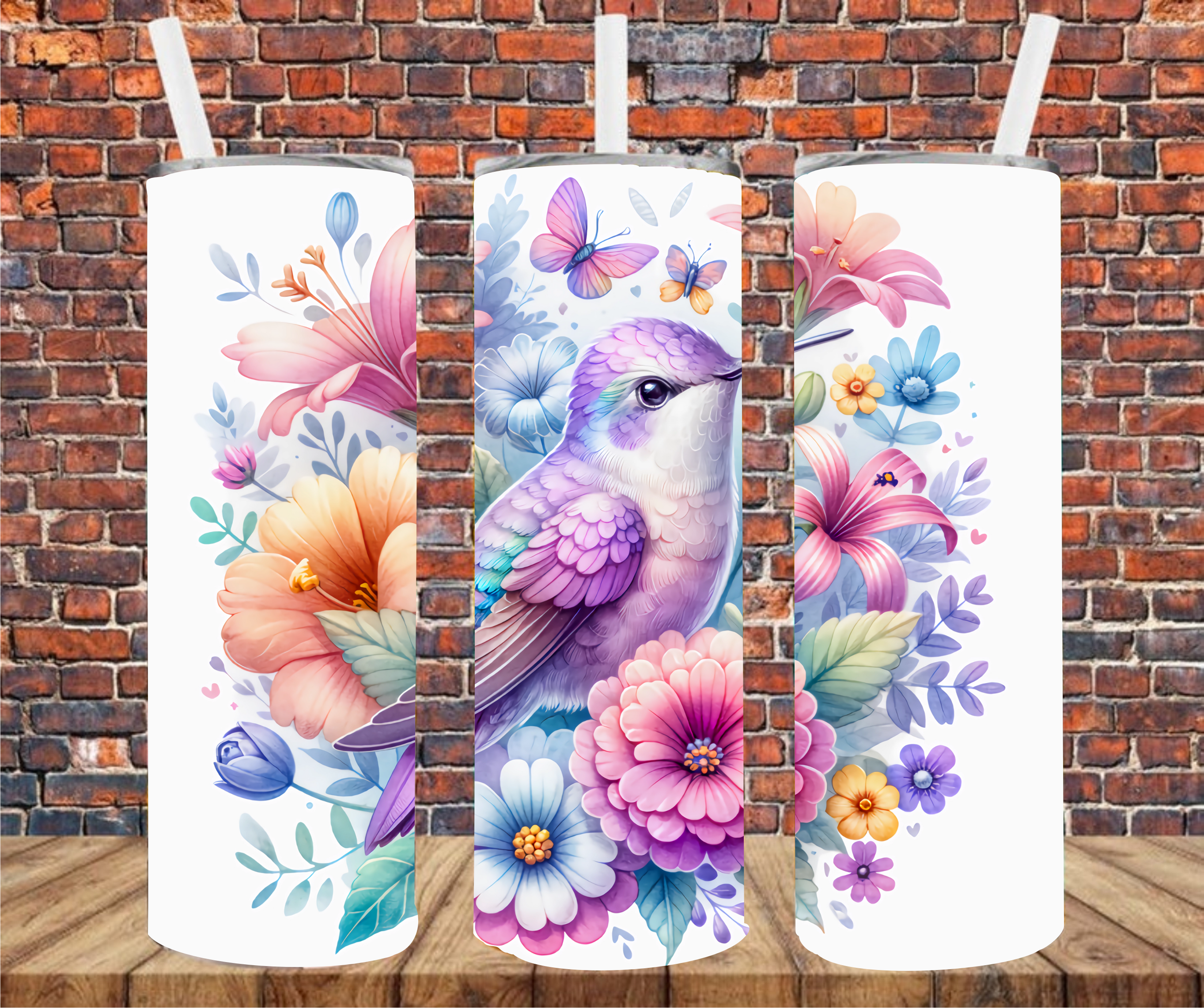 Hummingbird - Tumbler Wrap - Sublimation Transfers