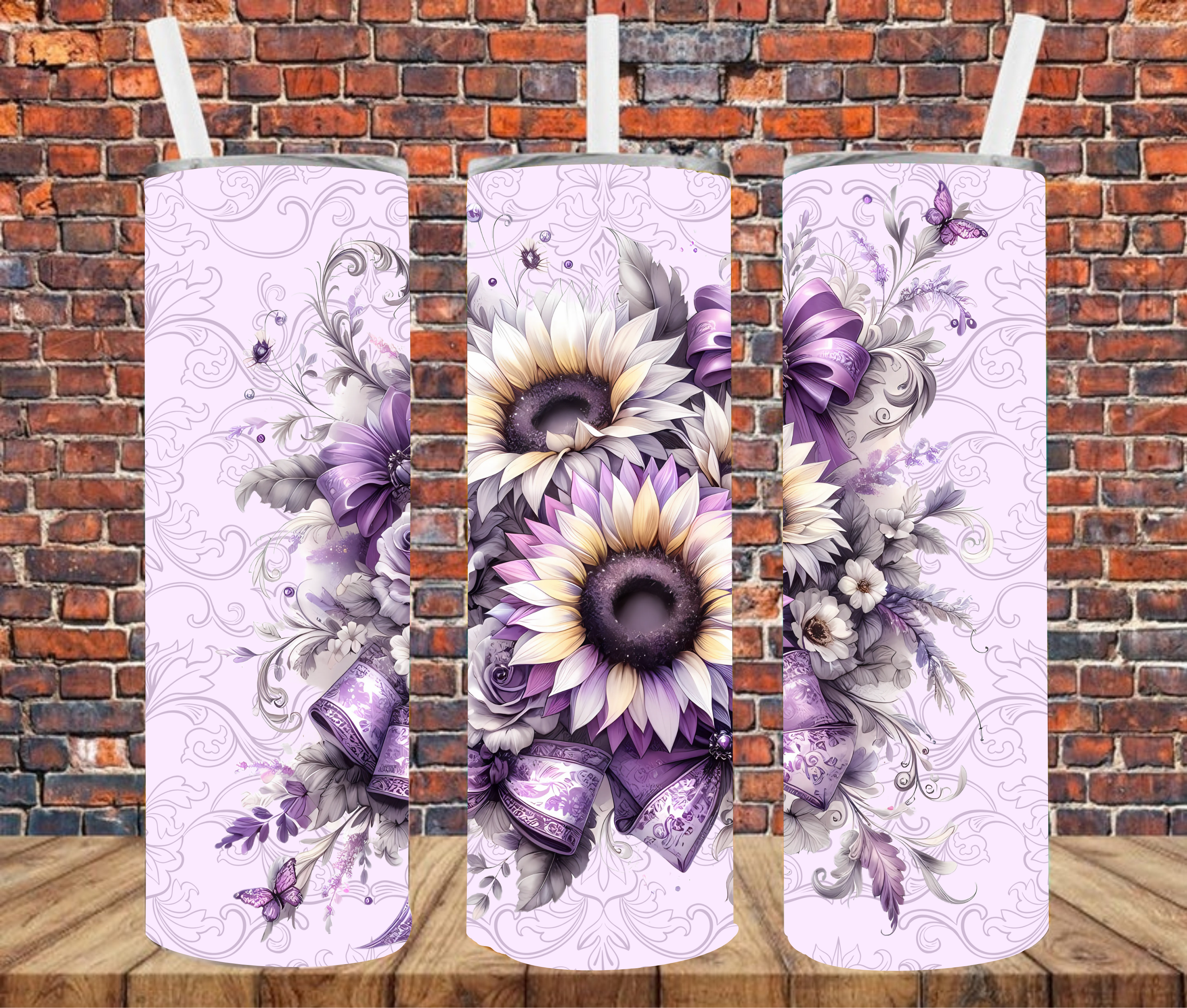 Floral Bouquet - Tumbler Wrap - Sublimation Transfers