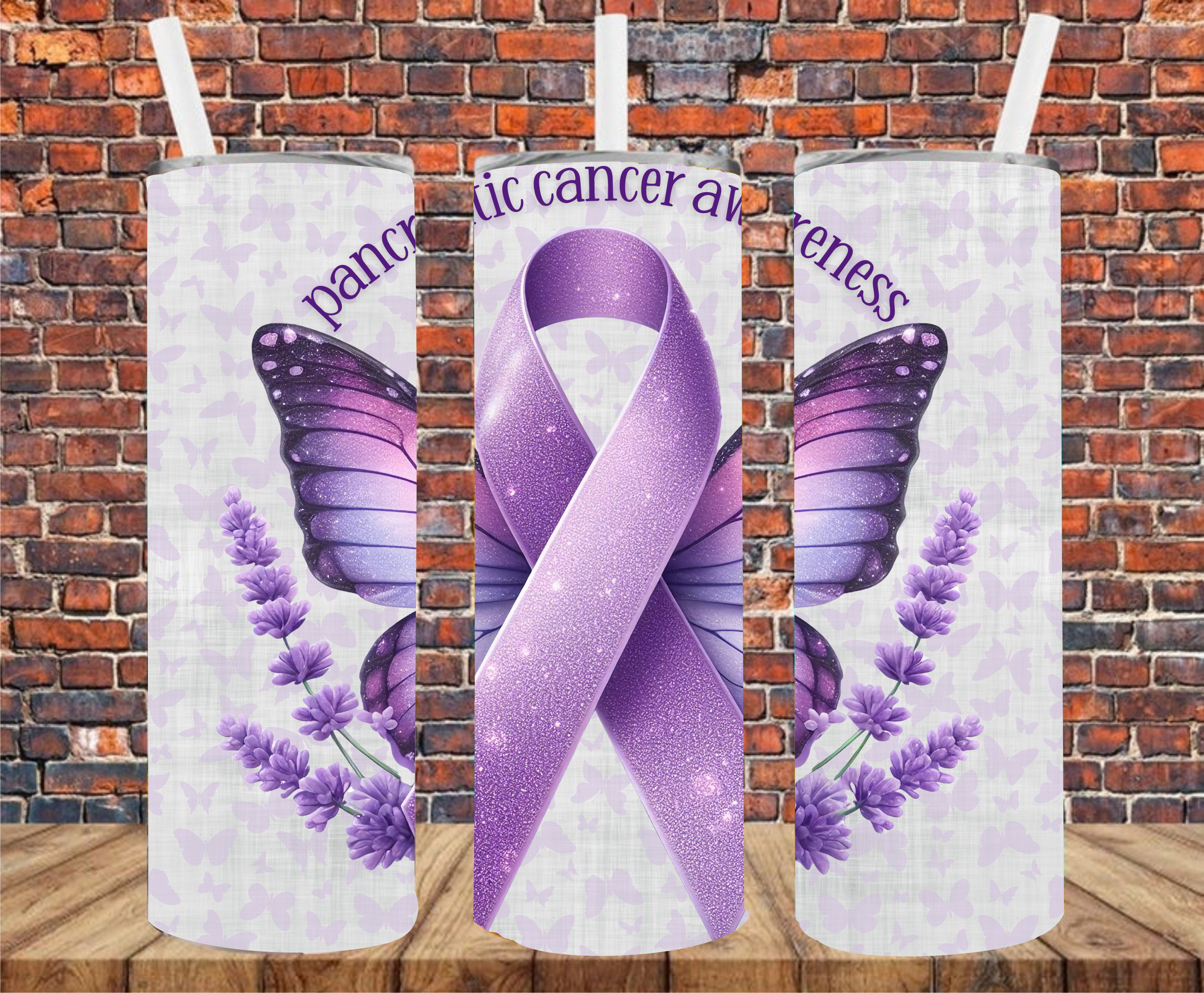 Pancreatic Cancer Awareness - Tumbler Wrap - Sublimation Transfer