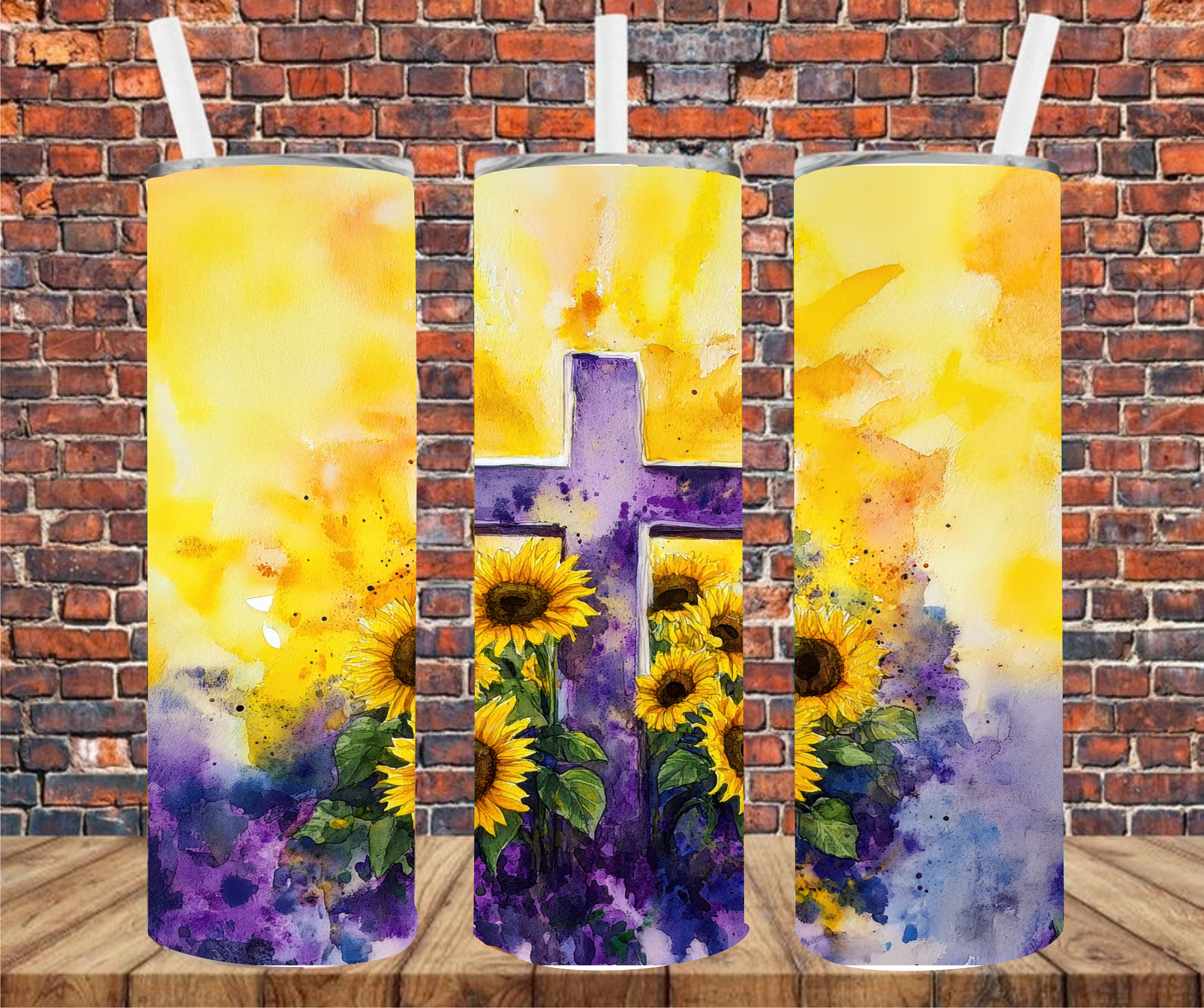 Cross - Tumbler Wrap - Sublimation Transfers