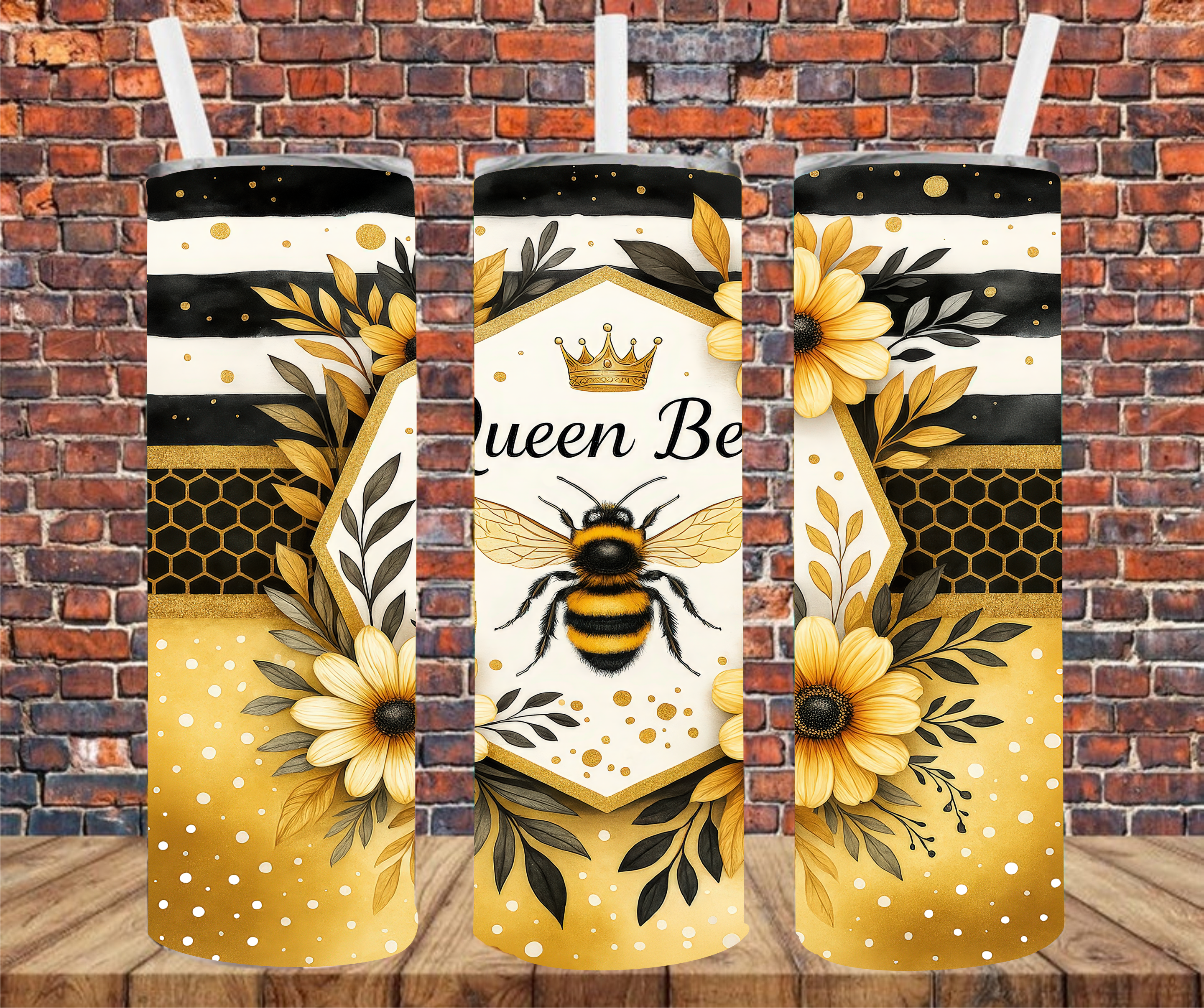 Queen Bee - Tumbler Wrap - Sublimation Transfer
