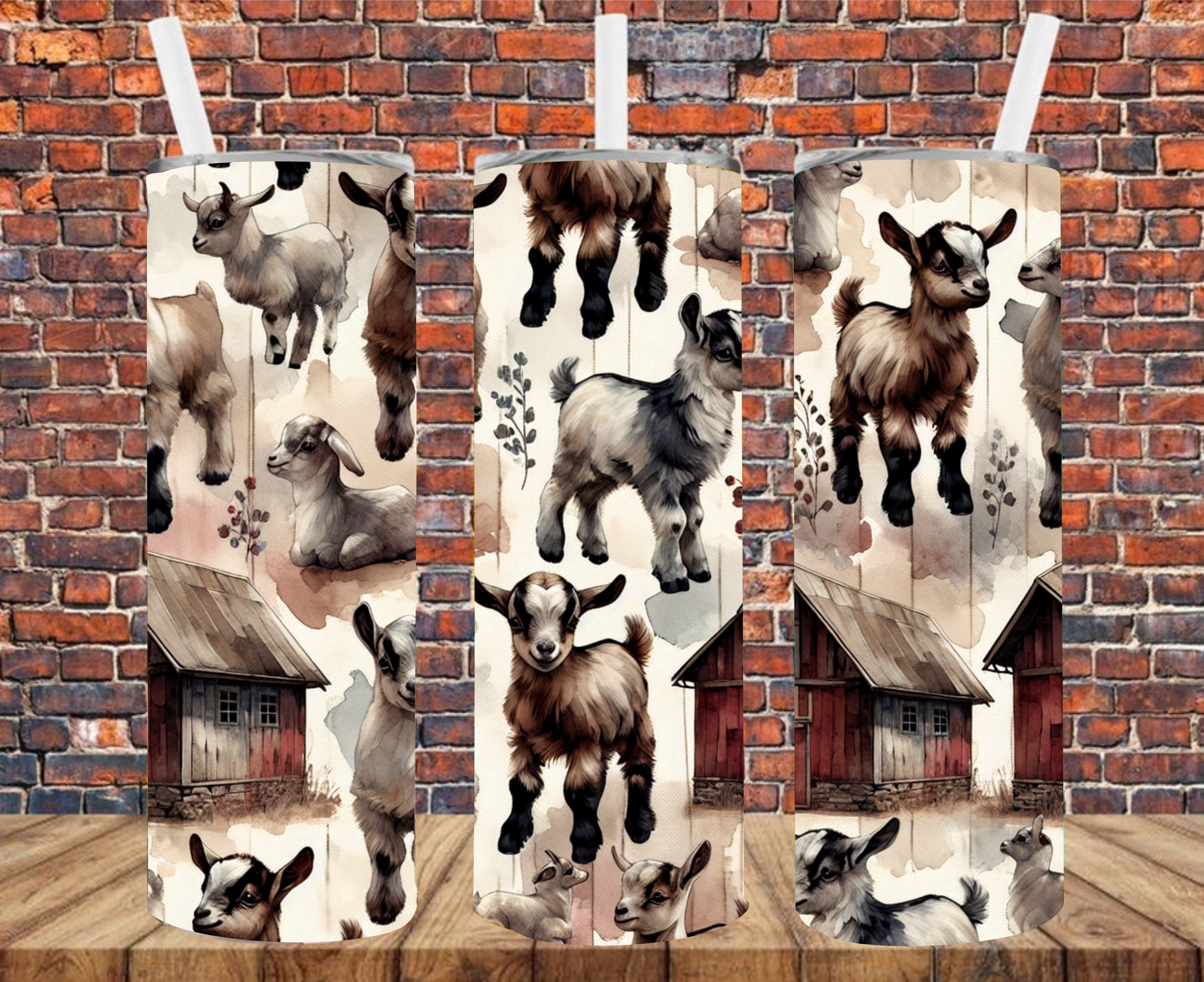 Country Goats - Tumbler Wrap - Sublimation Transfers