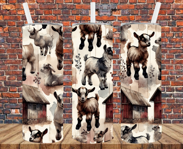 Country Goats - Tumbler Wrap - Sublimation Transfers