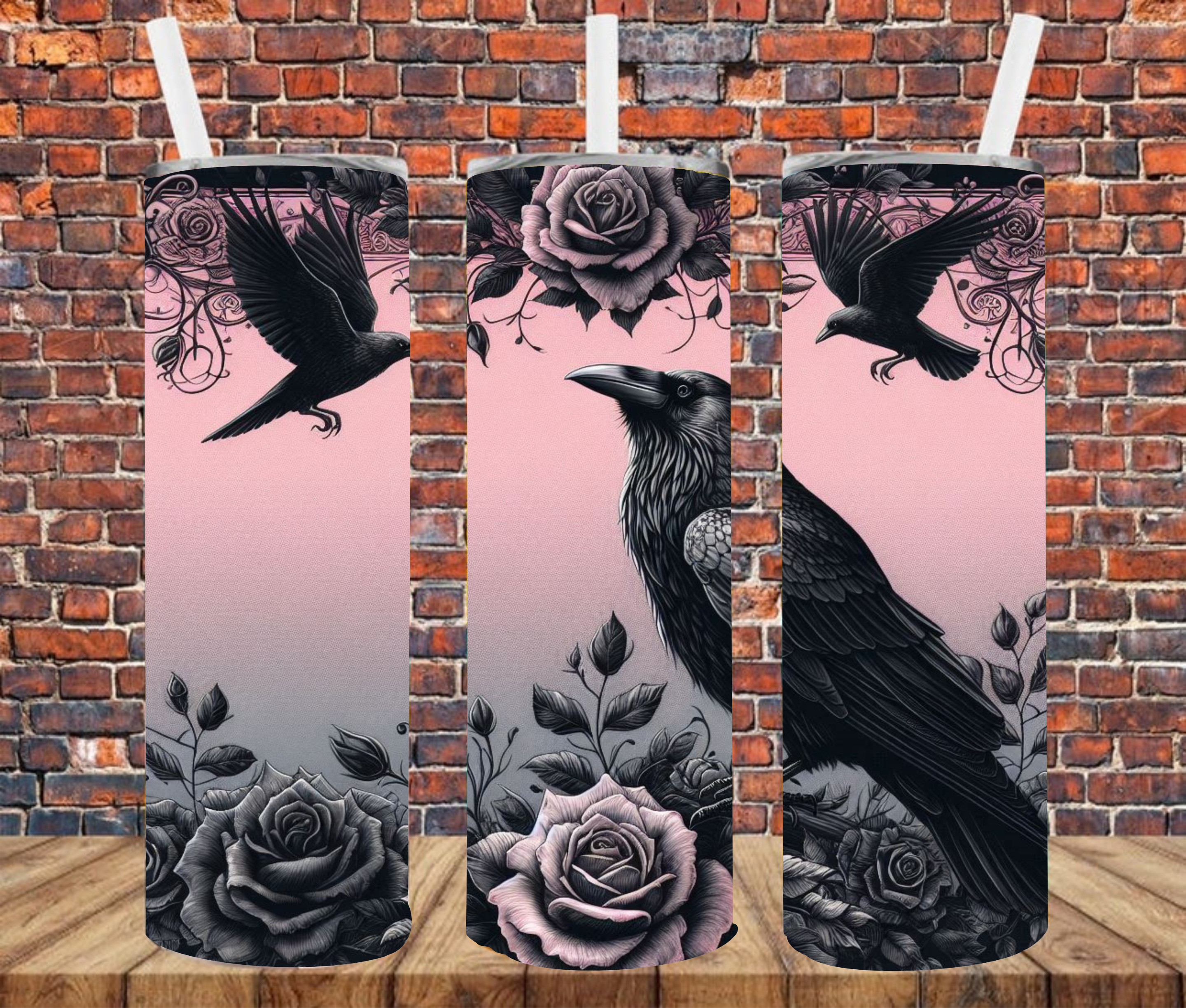Raven - Tumbler Wrap - Sublimation Transfers