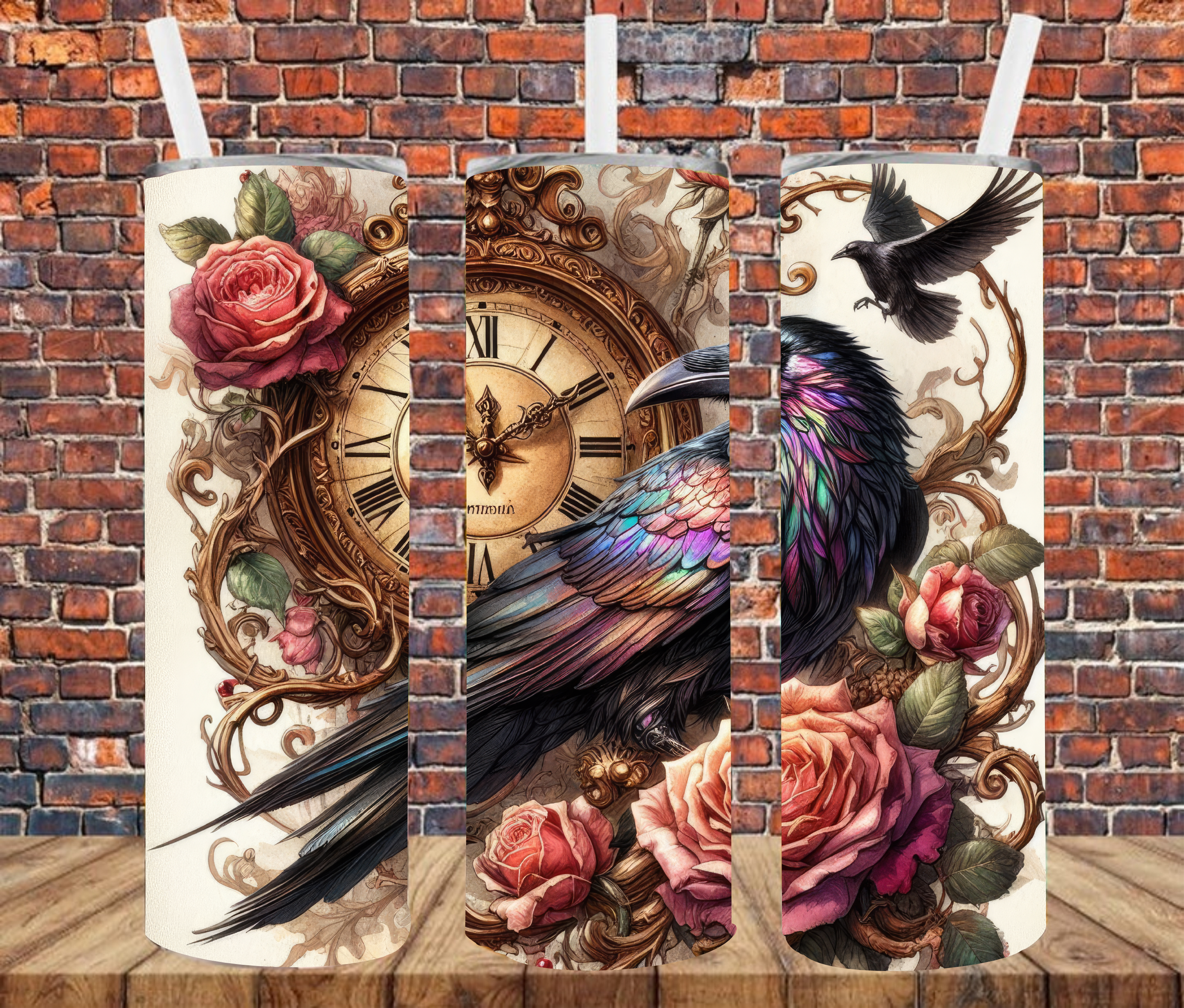 Raven - Tumbler Wrap - vinyl Transfers