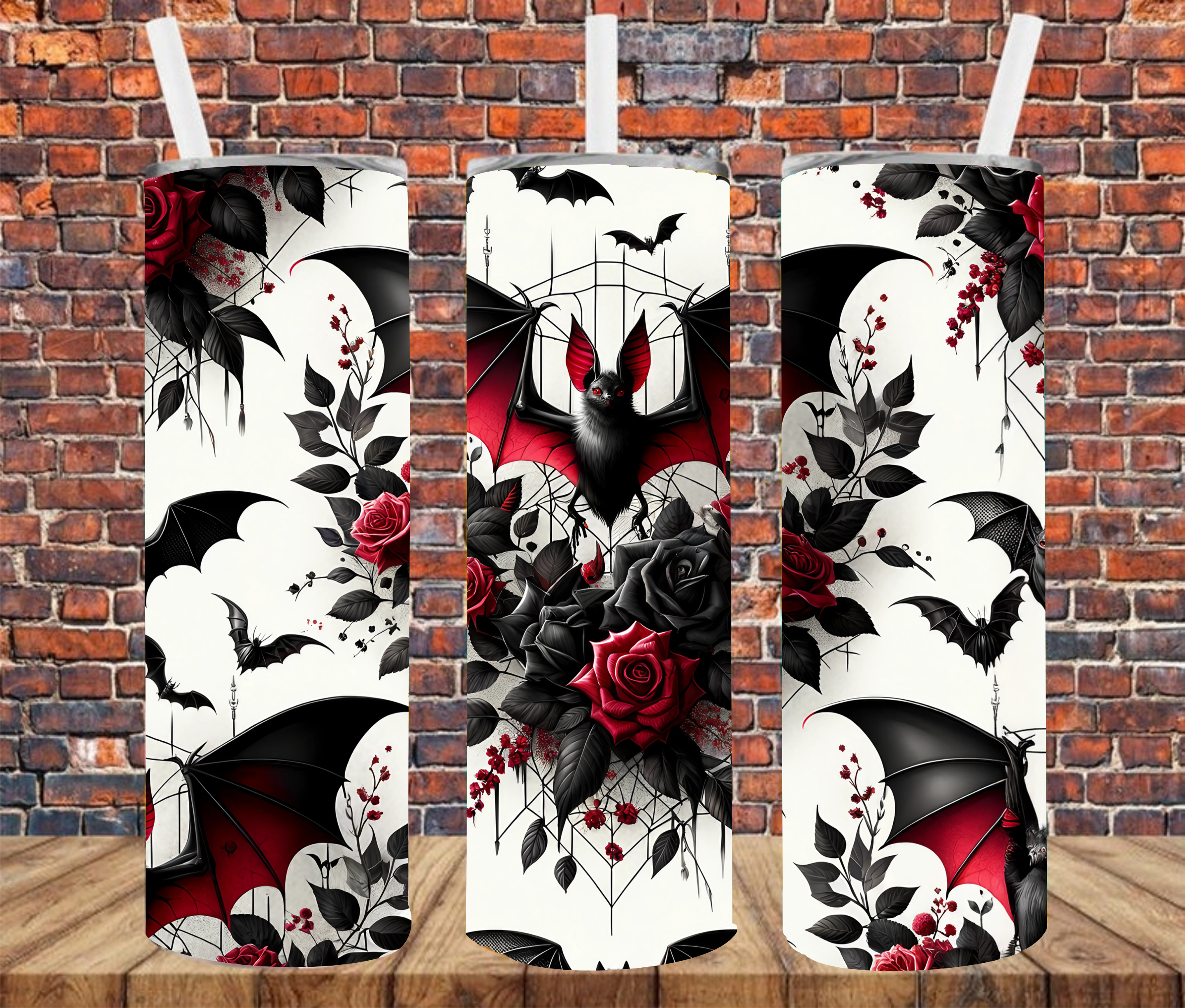 Gothic Bat - Tumbler Wrap - Sublimation Transfers