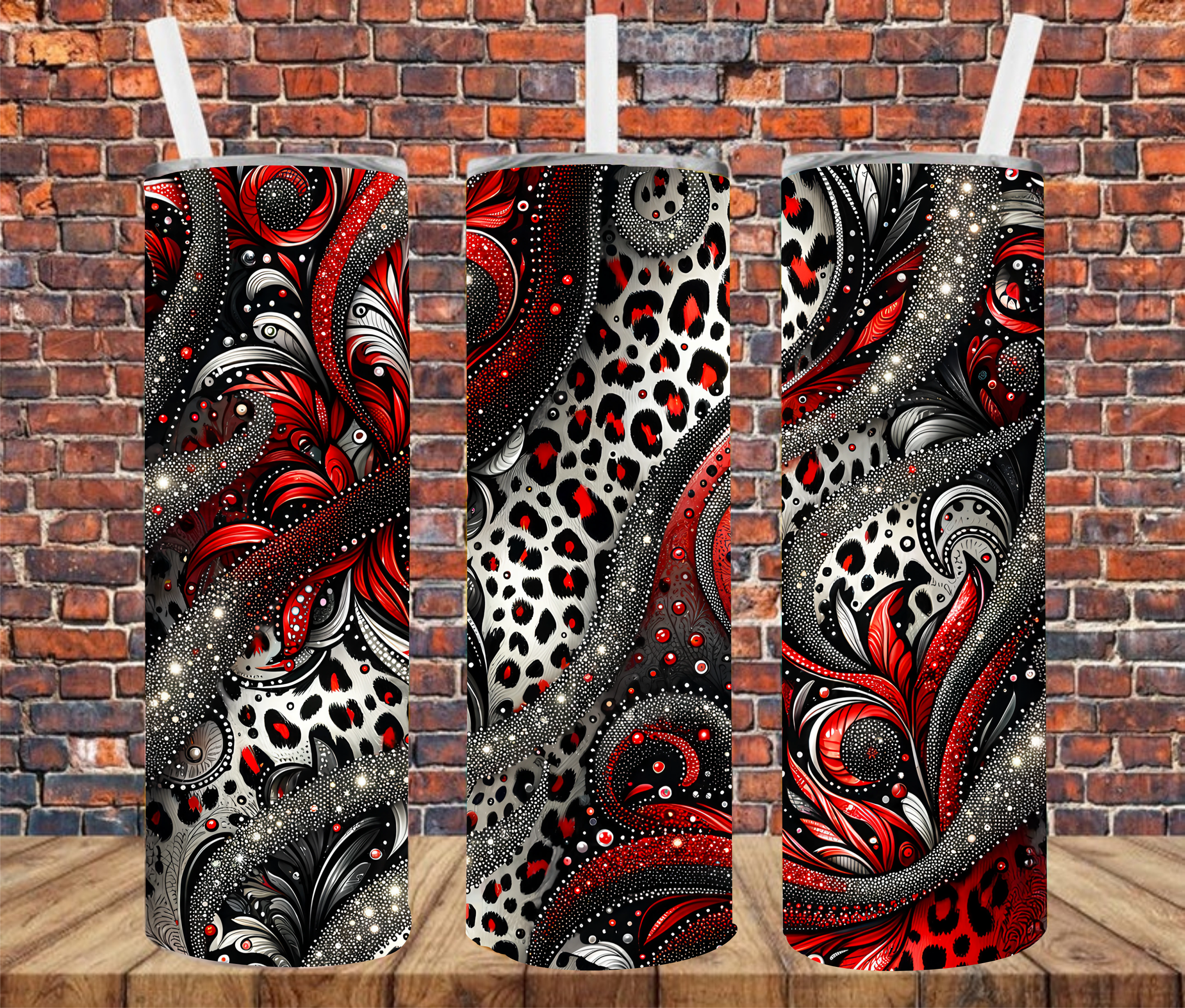 Bling Swirl - Tumbler Wrap - Sublimation Transfers