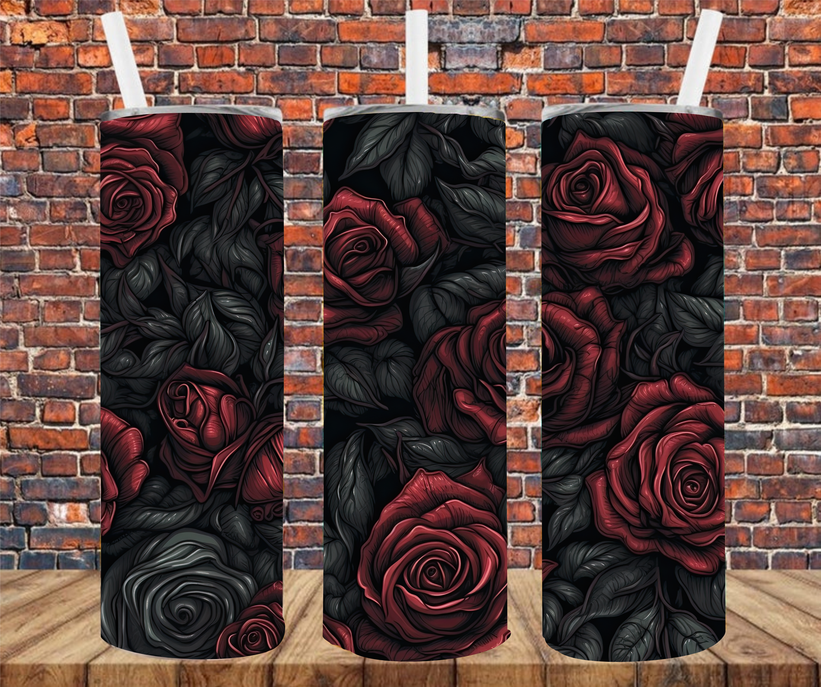Roses - Tumbler Wrap - Sublimation Transfer