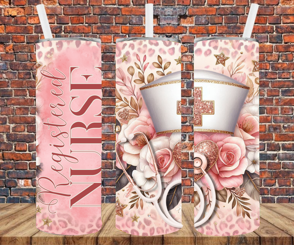 Registered Nurse - Tumbler Wrap - Sublimation Transfers