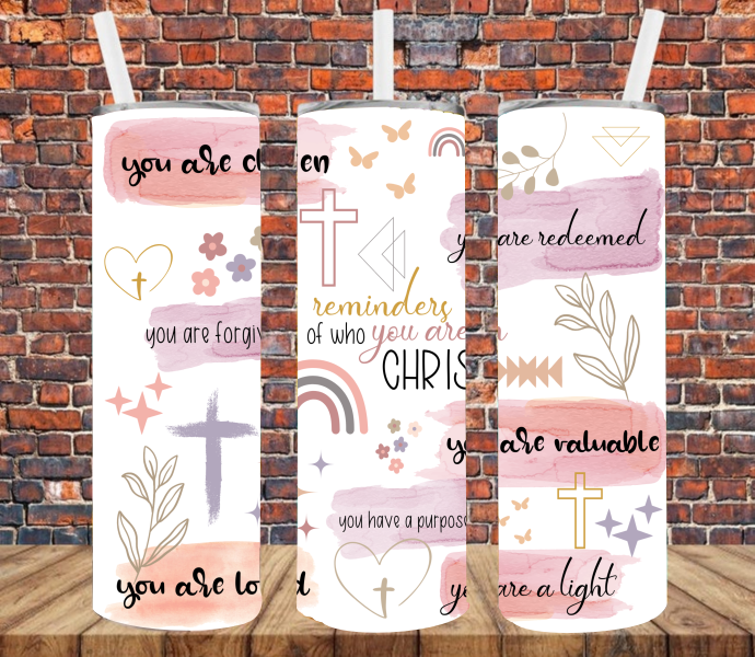 Bible Verses - Tumbler Wrap Sublimation Transfers