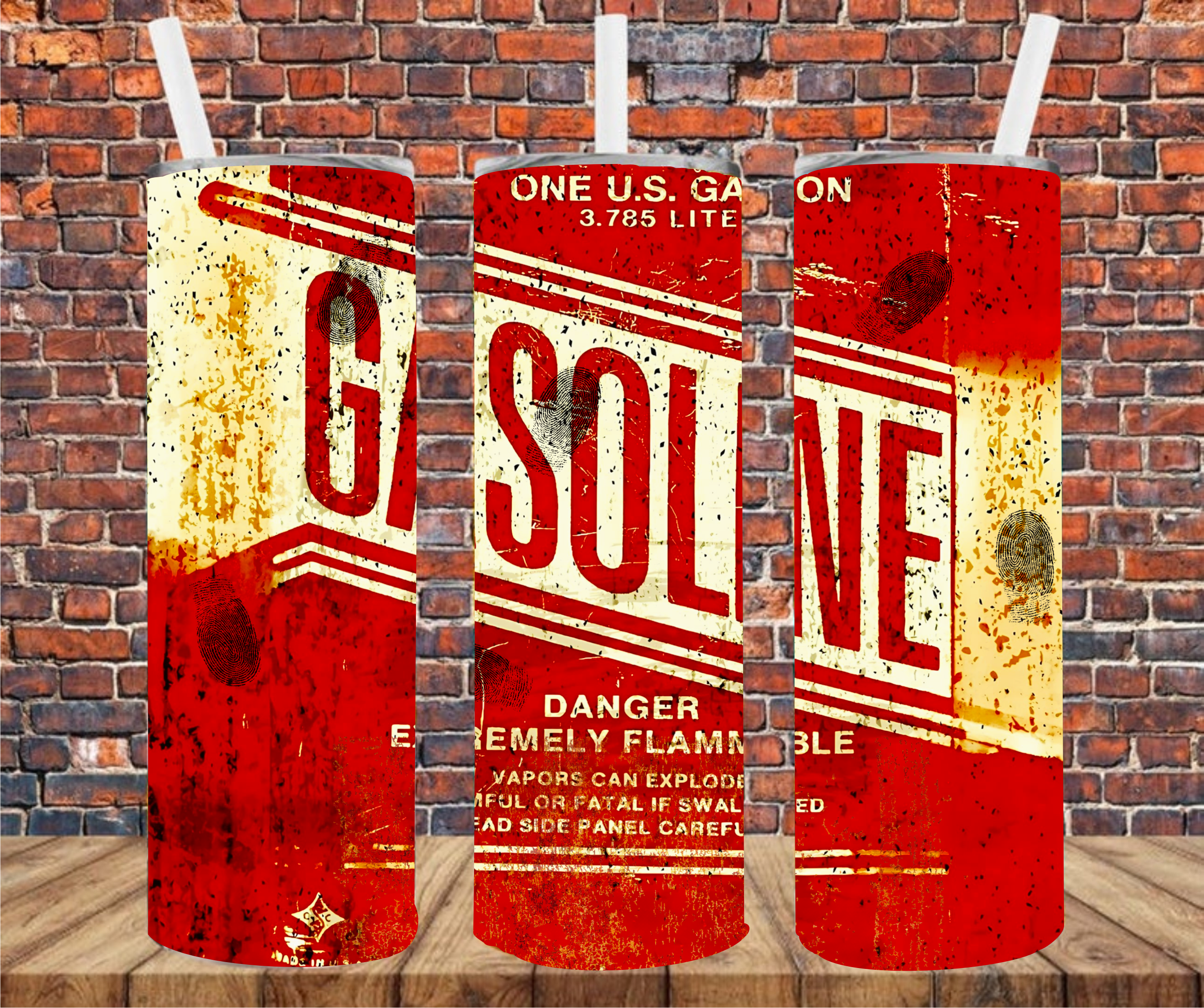 Gasoline - Tumbler Wrap - Vinyl Transfer