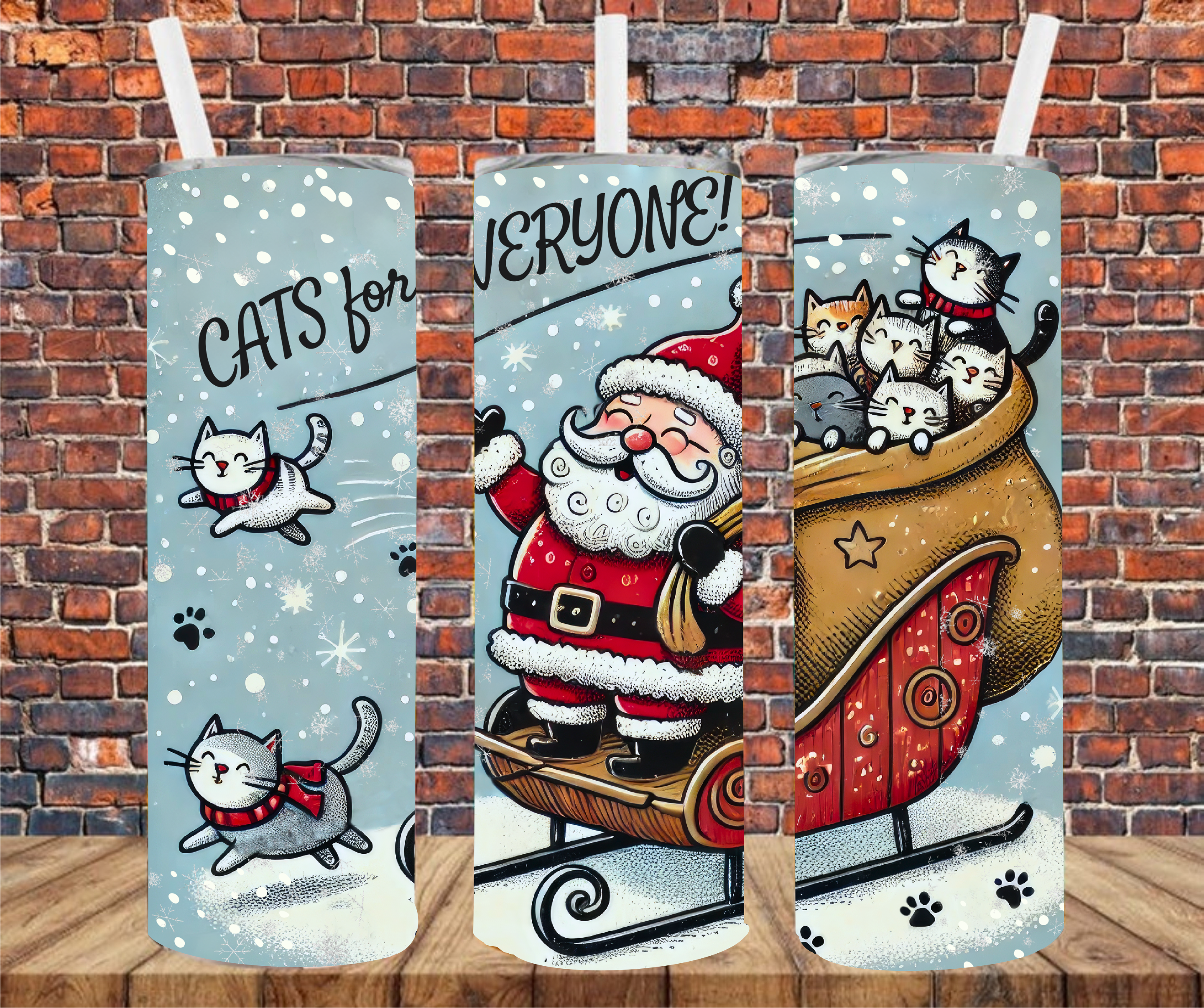 Cat's For Everyone - Tumbler Wrap - Sublimation Transfers