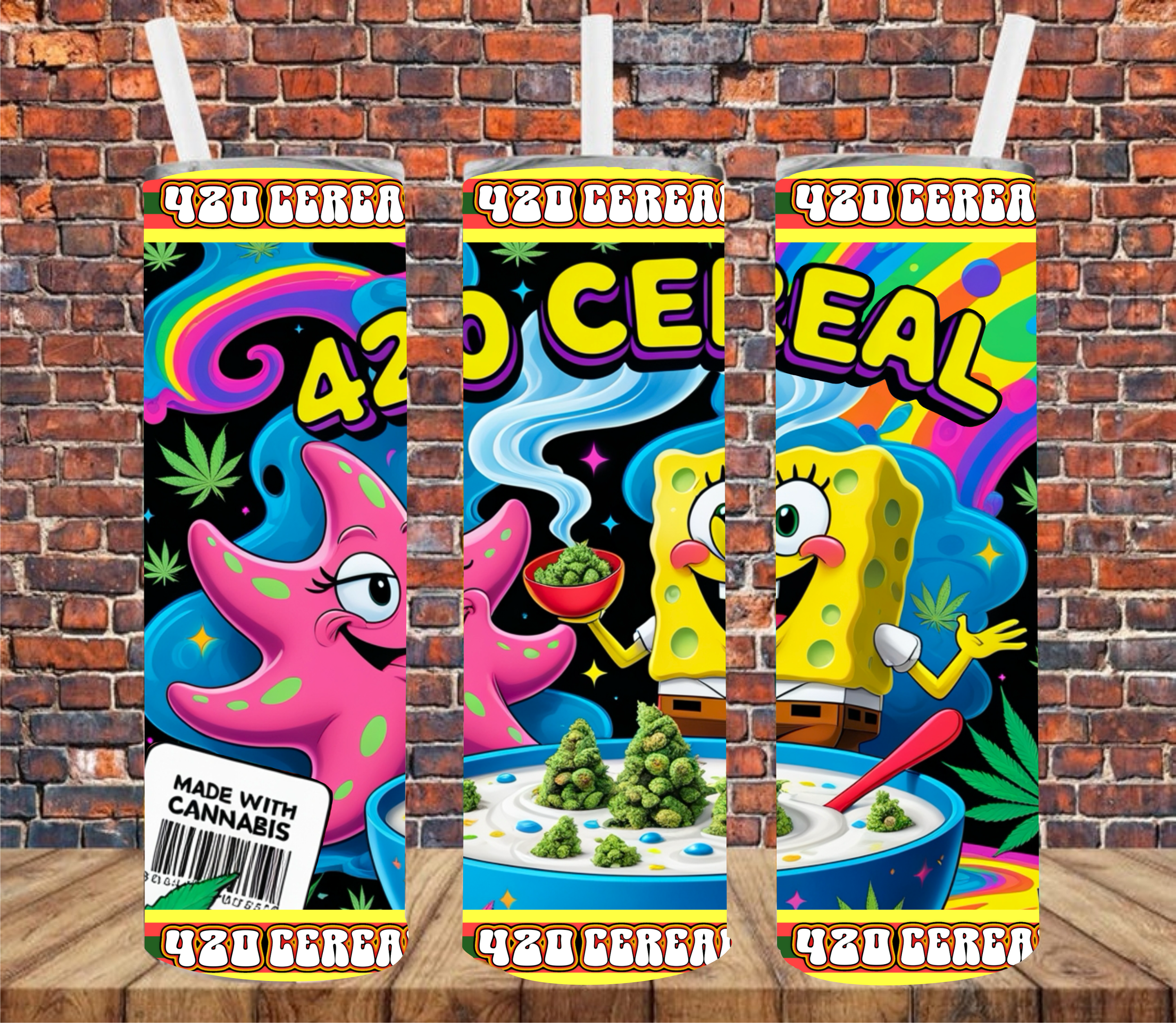 420 Cereal - Tumbler Wrap - Sublimation Transfer