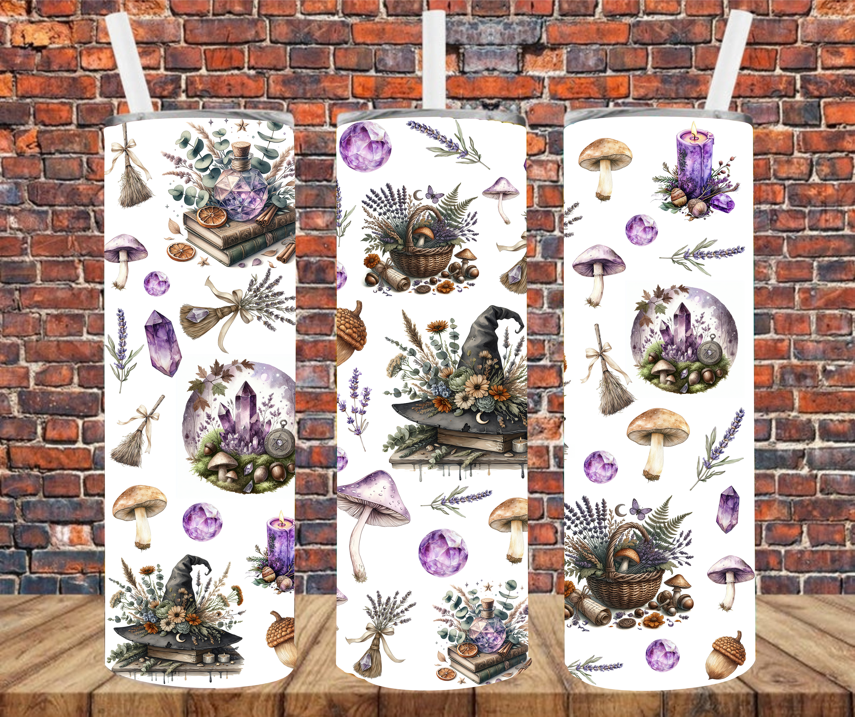 Mystical Elements - Tumbler Wrap - Sublimation Transfers