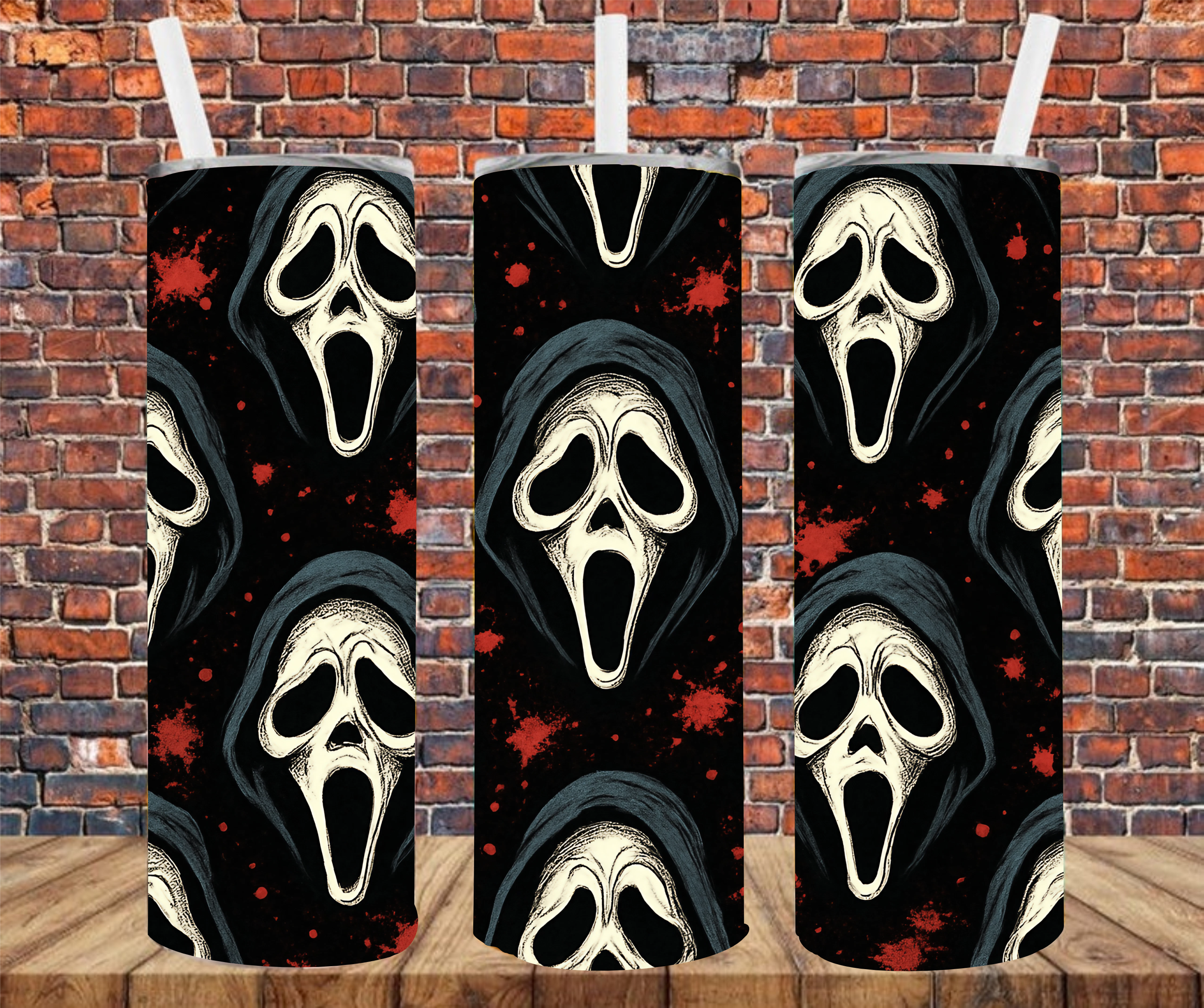 Horror Character - Tumbler Wrap - Sublimation Transfer