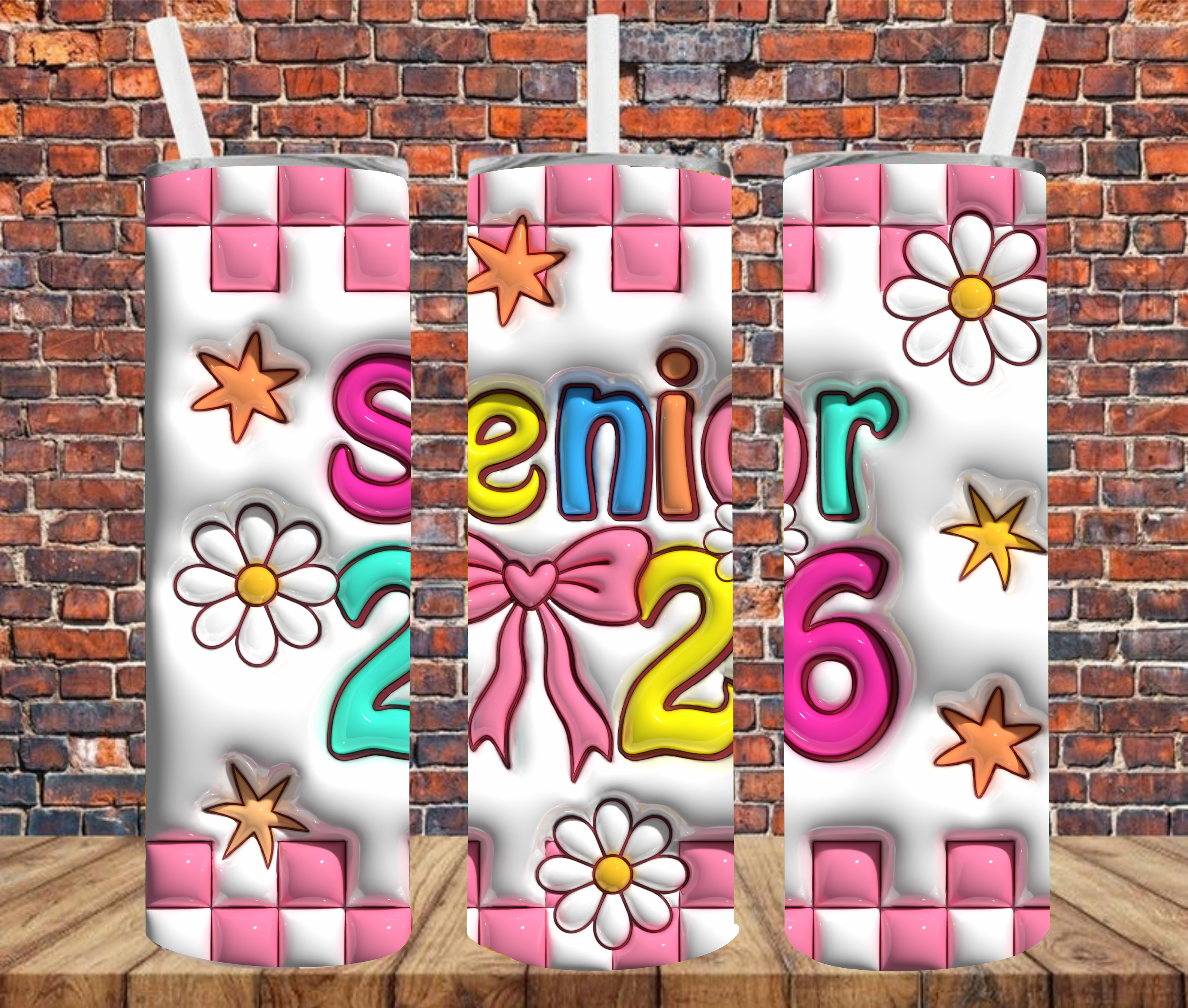 Senior 2026- Tumbler Wrap - Sublimation Transfers
