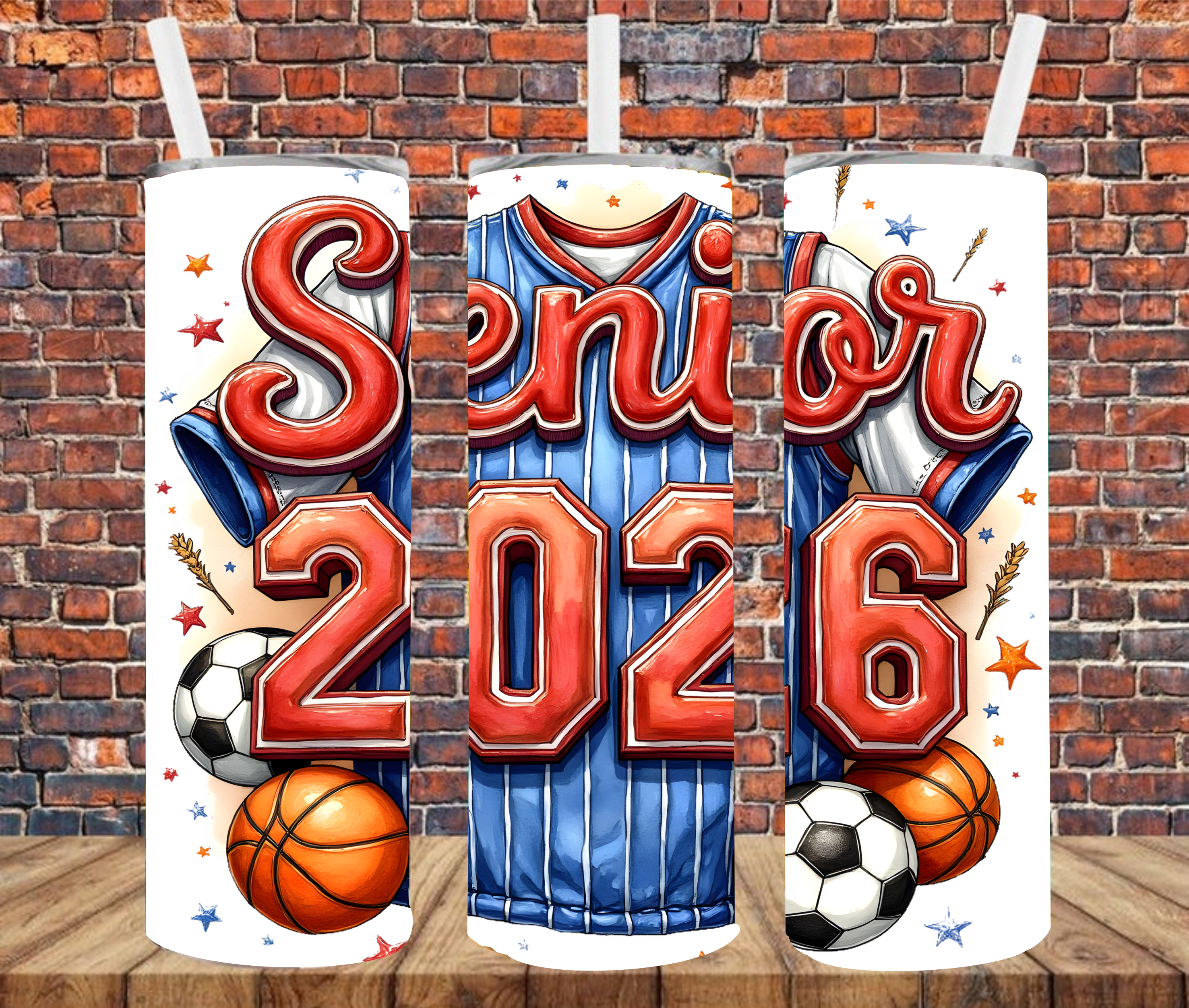 Senior 2026- Tumbler Wrap - vinyl Transfers
