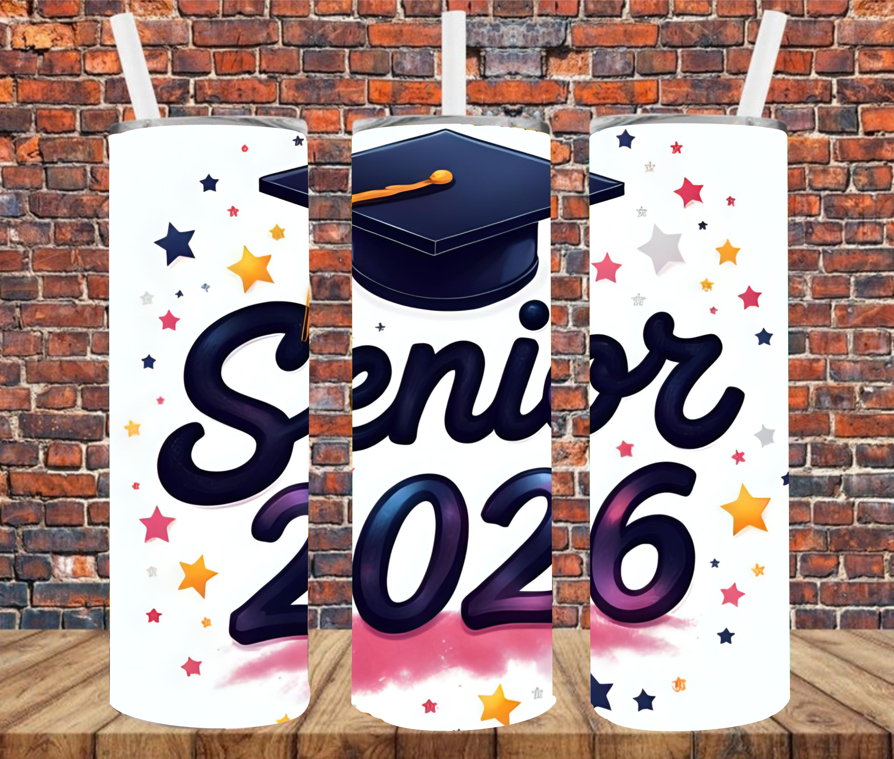 Senior 2026- Tumbler Wrap - vinyl Transfers