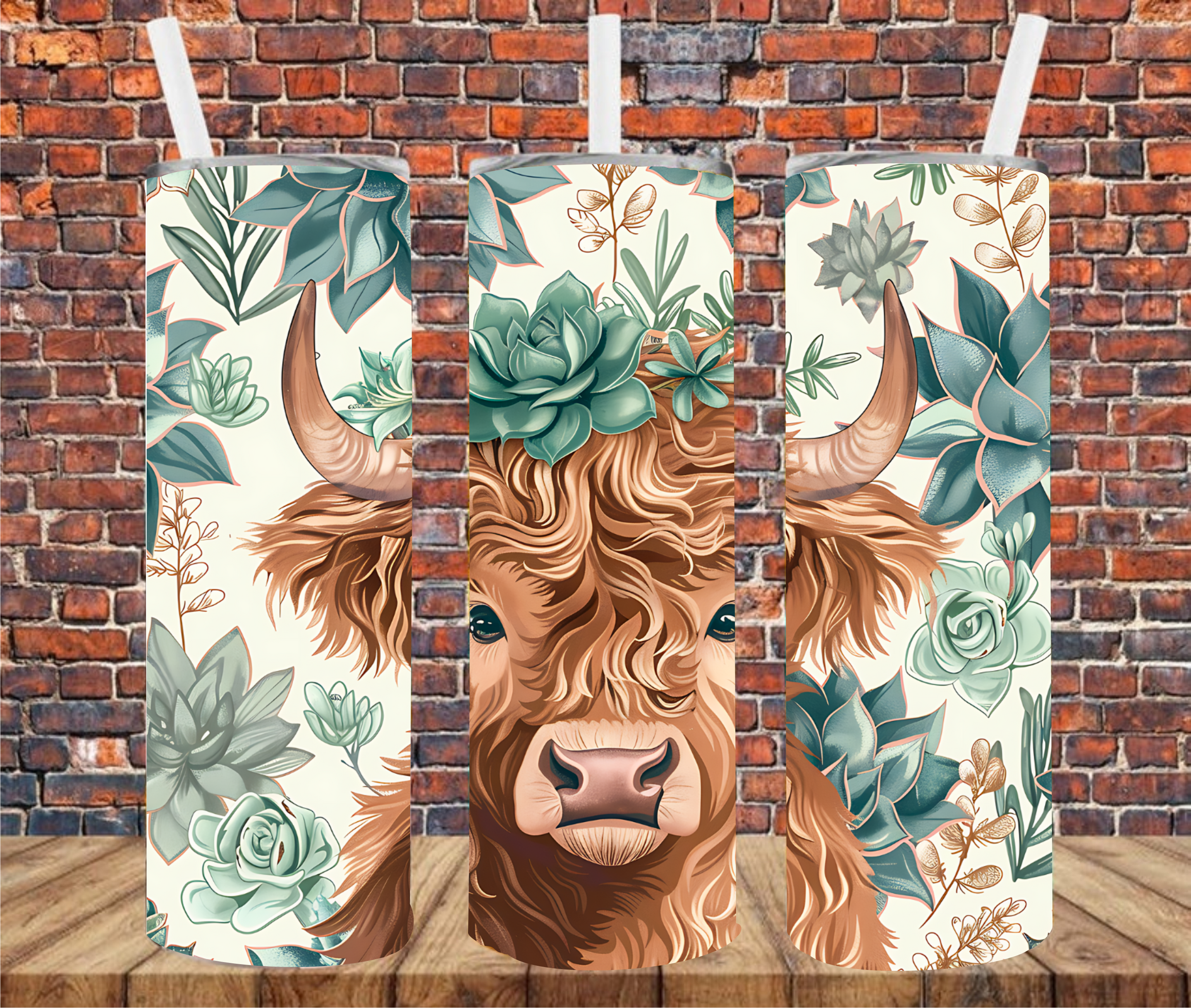 Country Cow - Tumbler Wrap - Sublimation Transfer