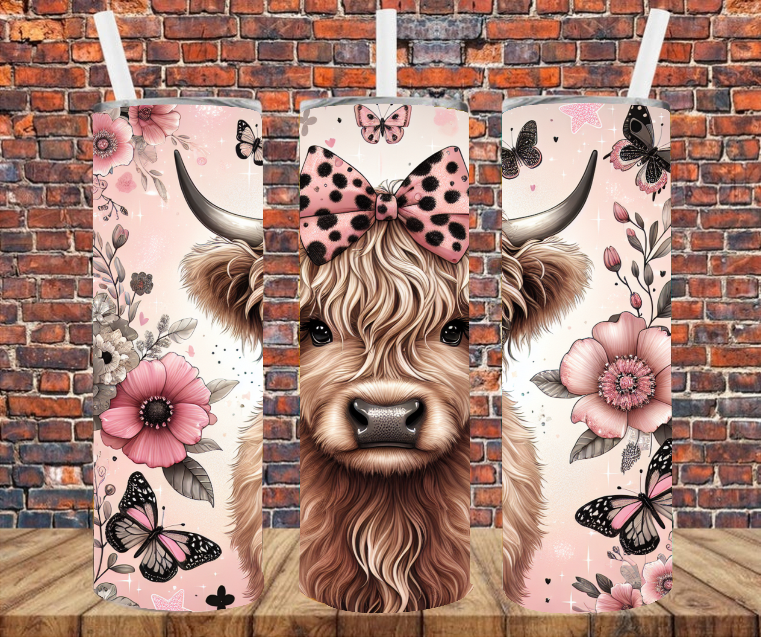 Country Cow - Tumbler Wrap - Vinyl Transfer