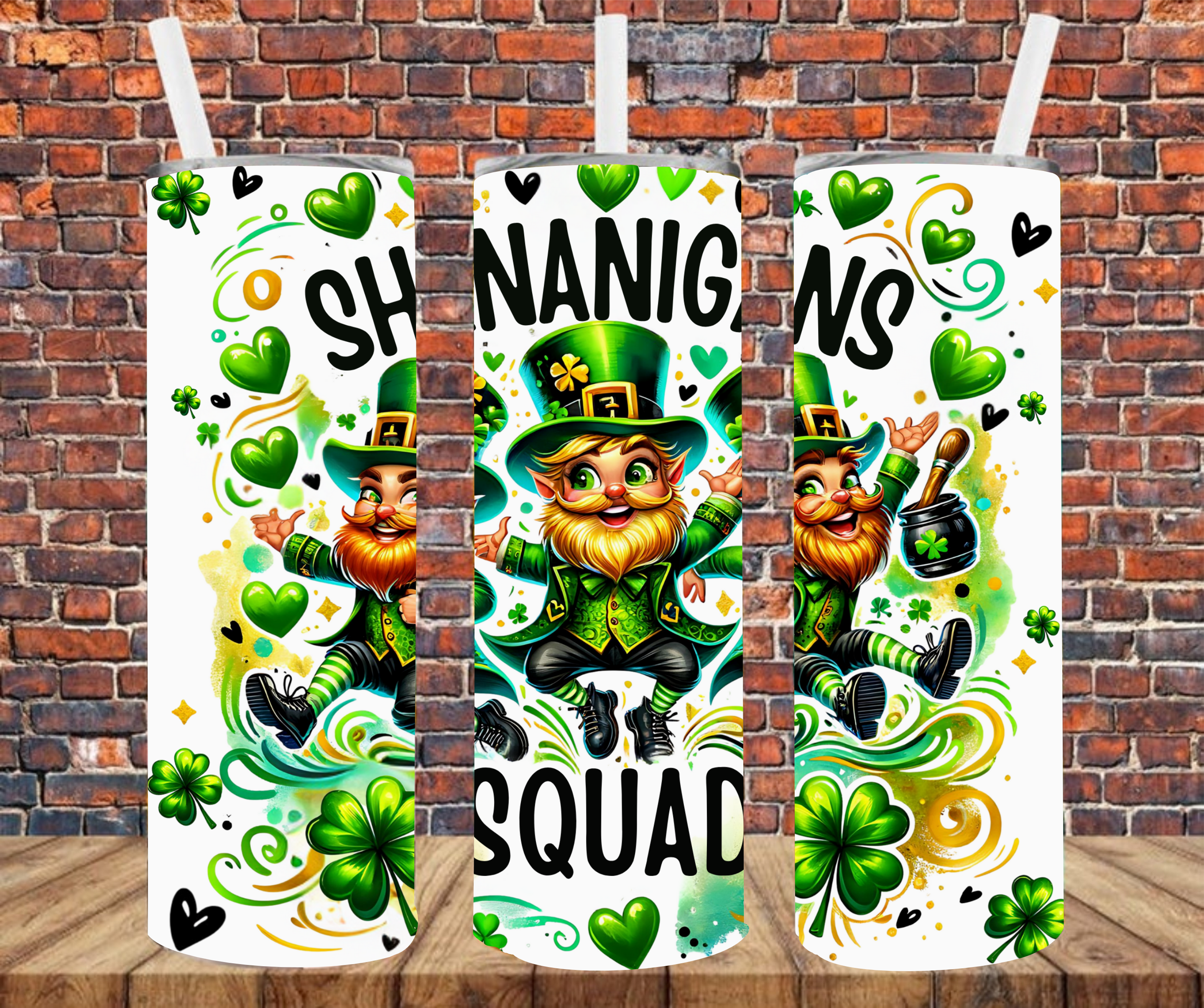 Shenanigans Squad - Tumbler Wrap - vinyl Transfers