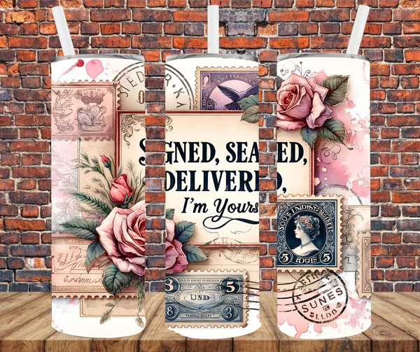Sign Sealed & Delivered - Tumbler Wrap - Sublimation Transfers