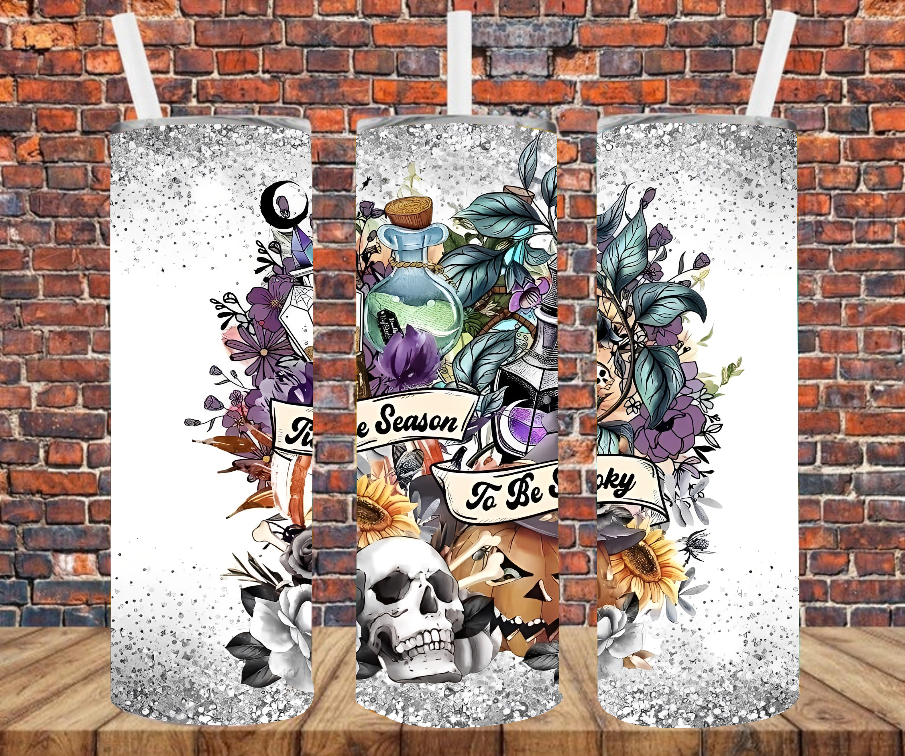 Tis The Season To Be Spooky - Tumbler Wrap - Sublimation Transfers