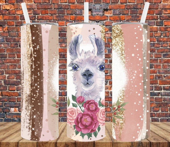 Llama - Tumbler Wrap Vinyl Transfers