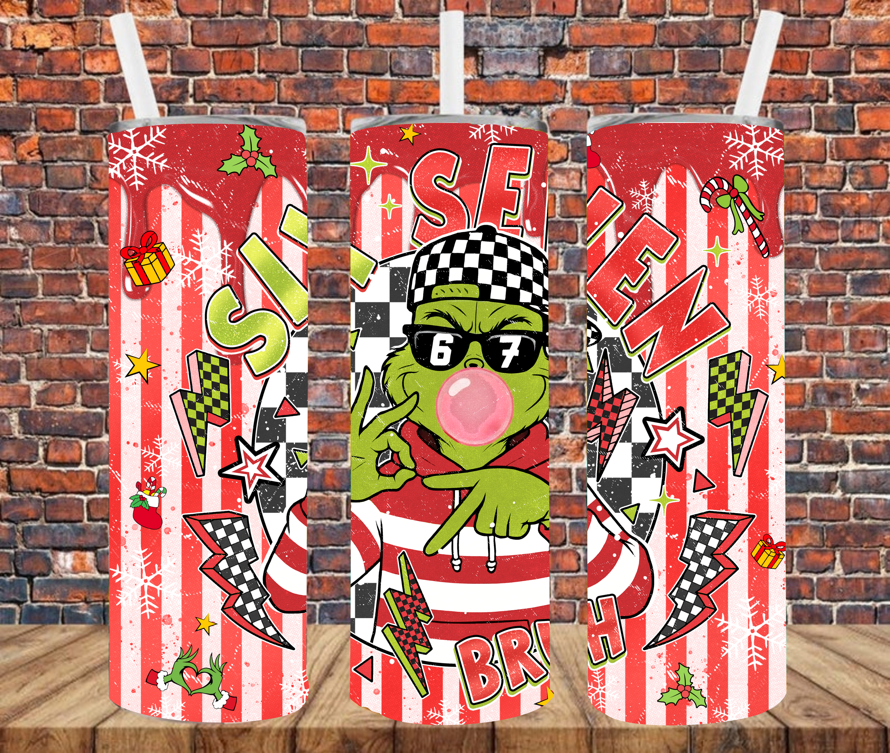 Christmas Character - Tumbler Wrap - Sublimation Transfers