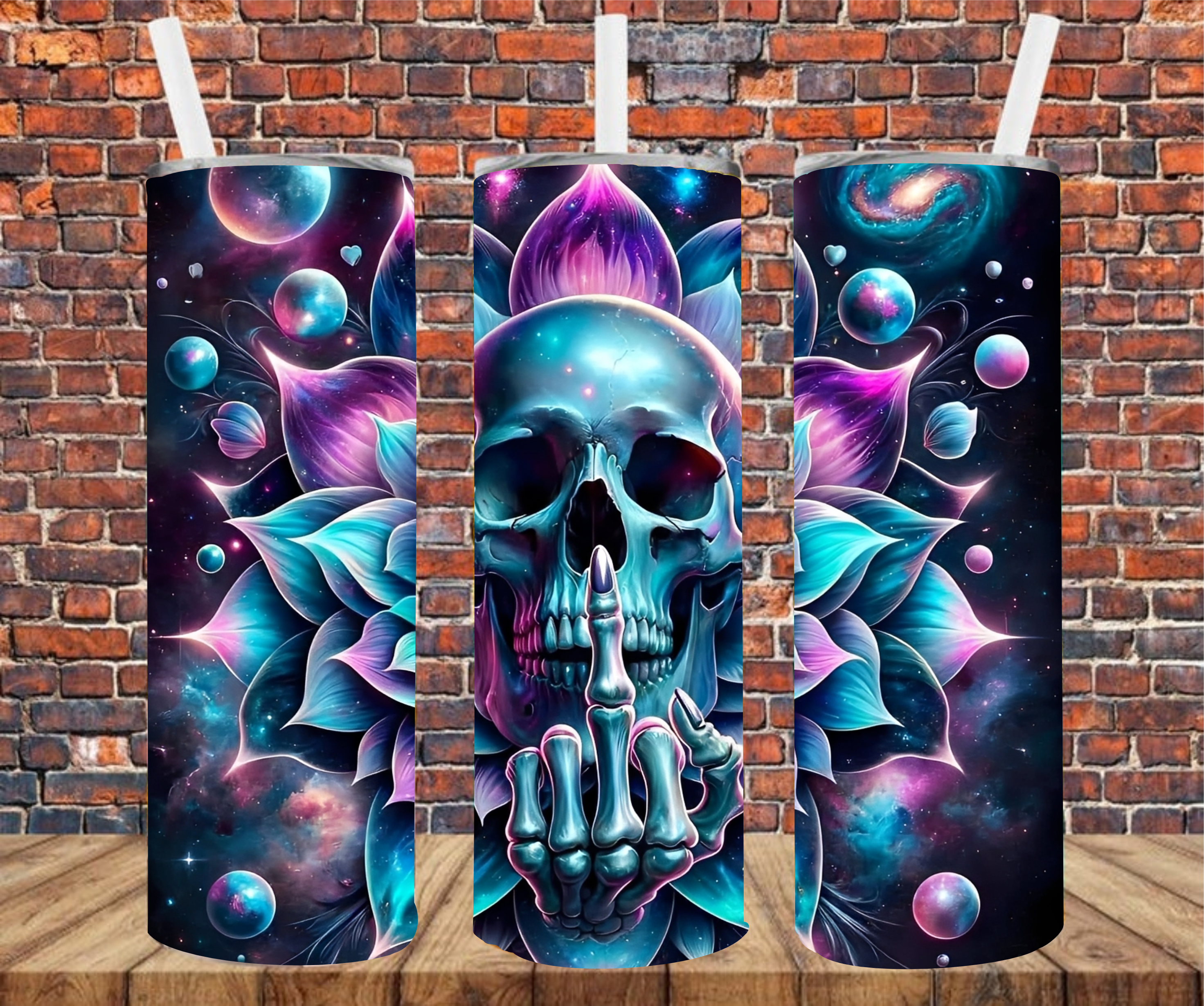 Mystical Skull - Tumbler Wrap - Sublimation Transfers