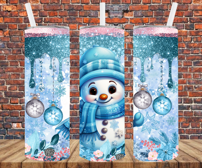 Snowman - Tumbler Wrap - Sublimation Transfers