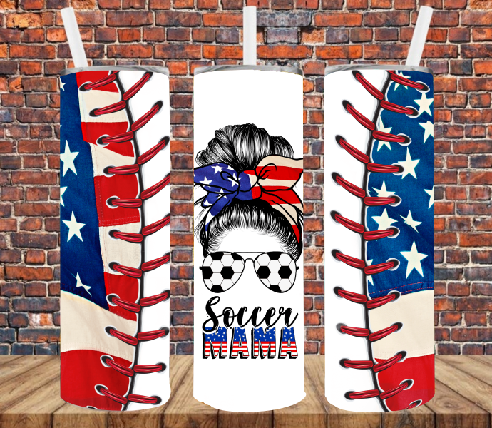 Soccer Mom - Tumbler Wrap Sublimation Transfers