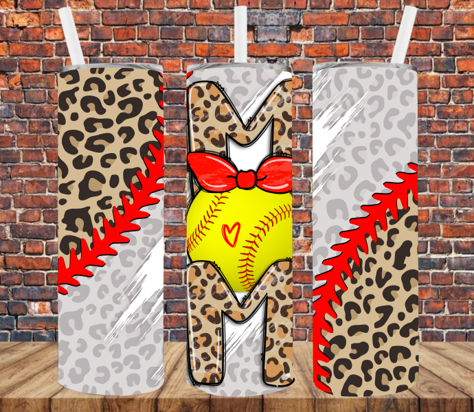 Softball Mom - Tumbler Wrap Vinyl Transfers