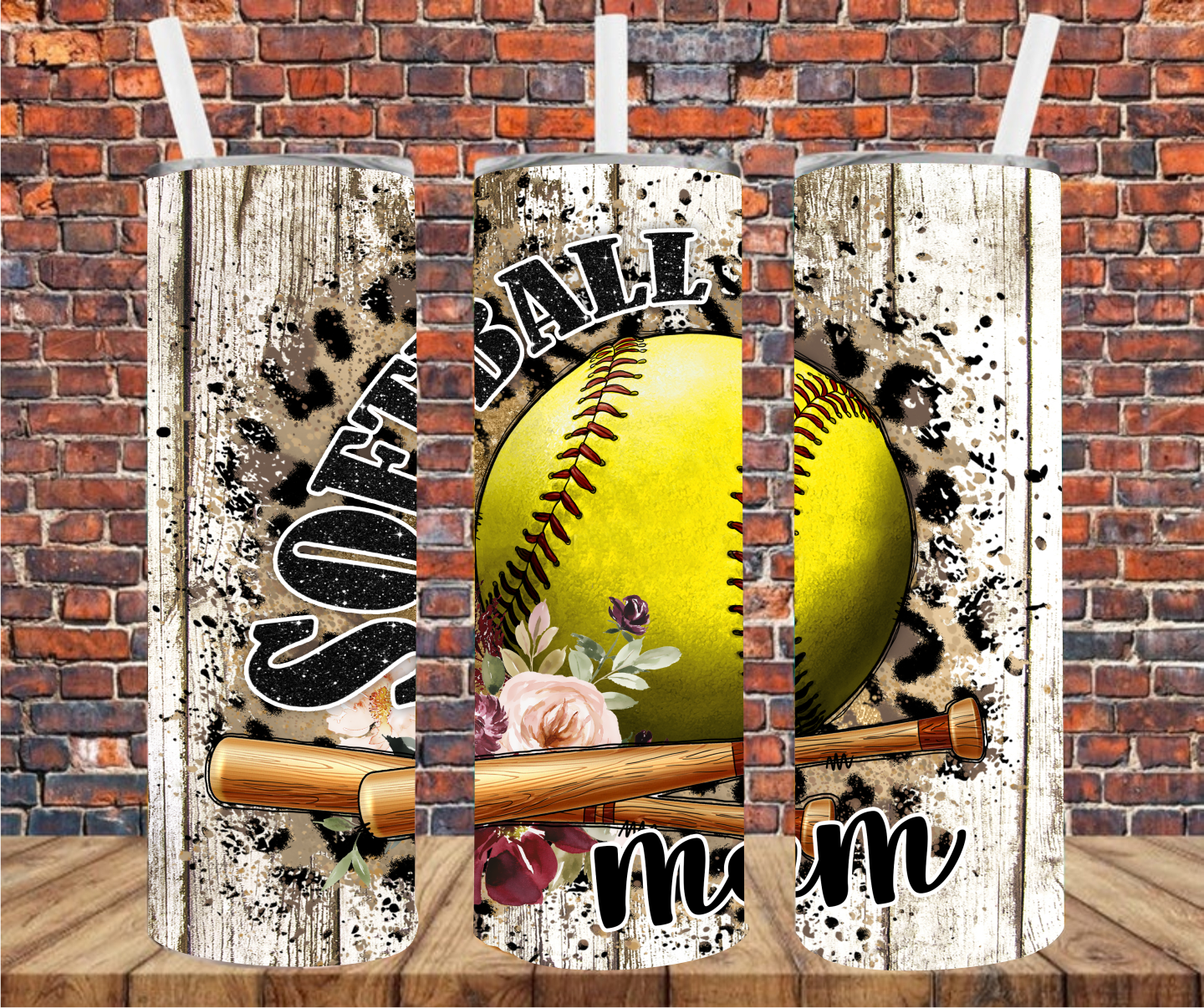 Softball Mom - Tumbler Wrap - Sublimation Transfers