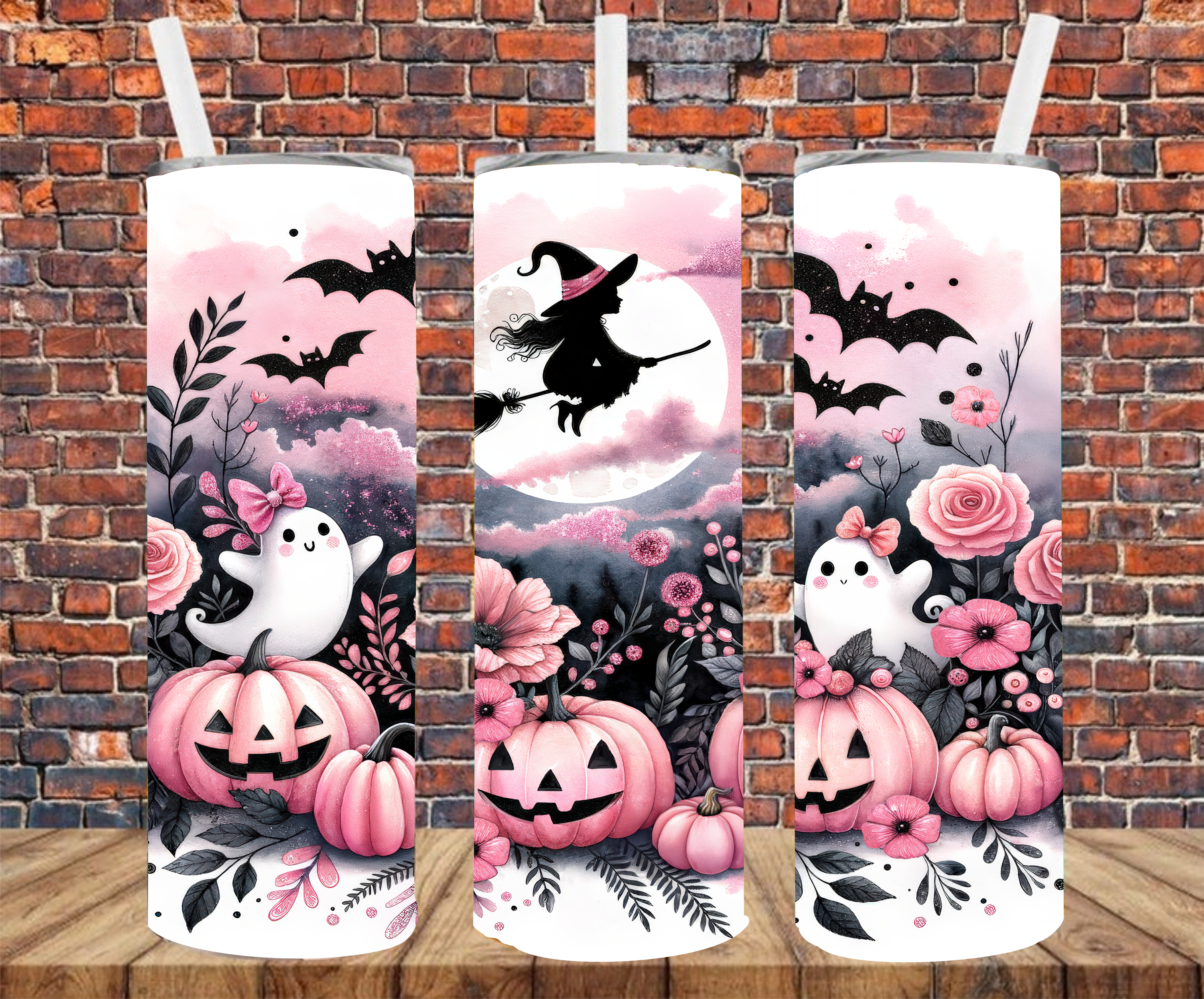 Flying Witch - Tumbler Wrap - Sublimation Transfers