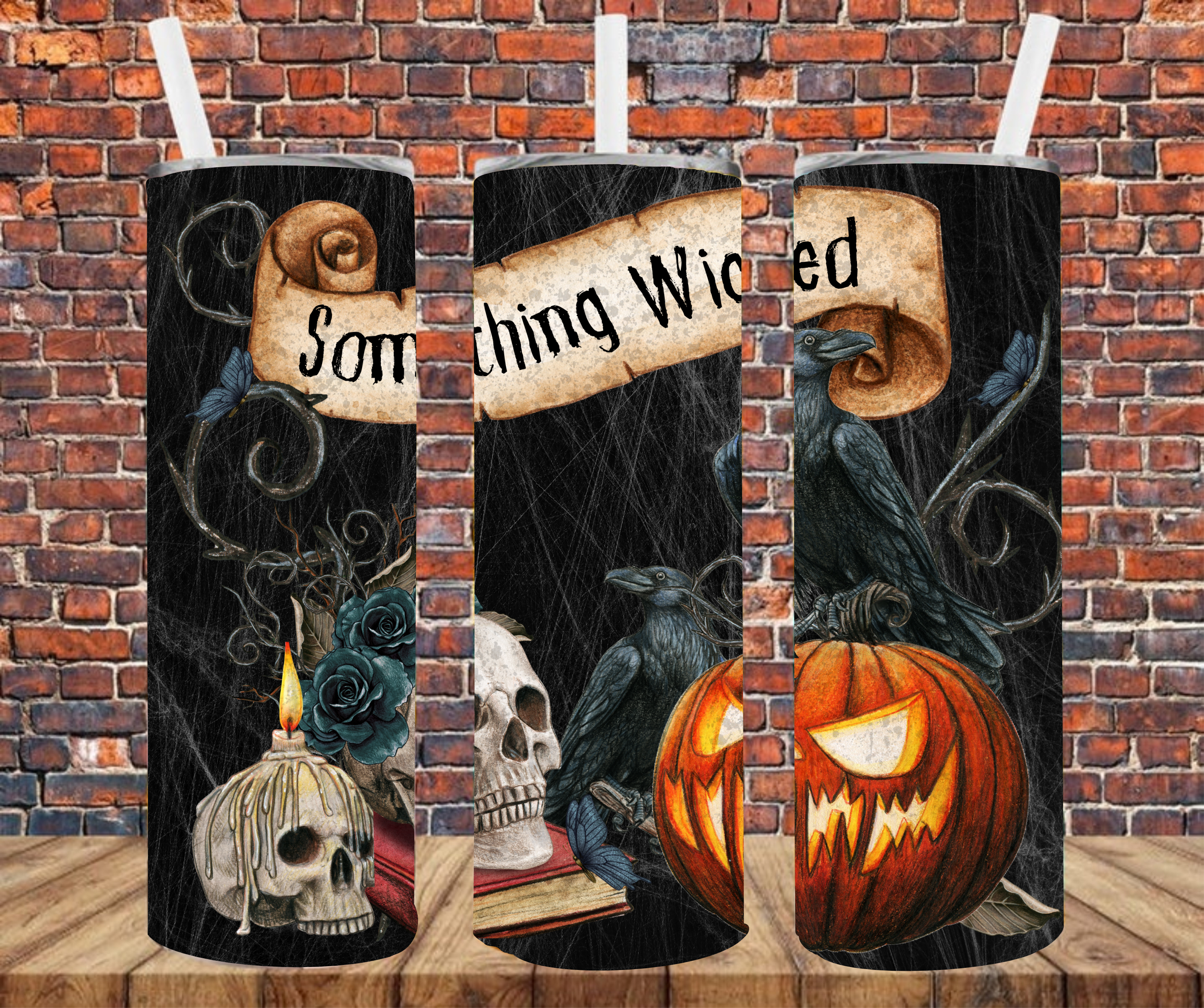 Something Wicked - Tumbler Wrap - Sublimation Transfer